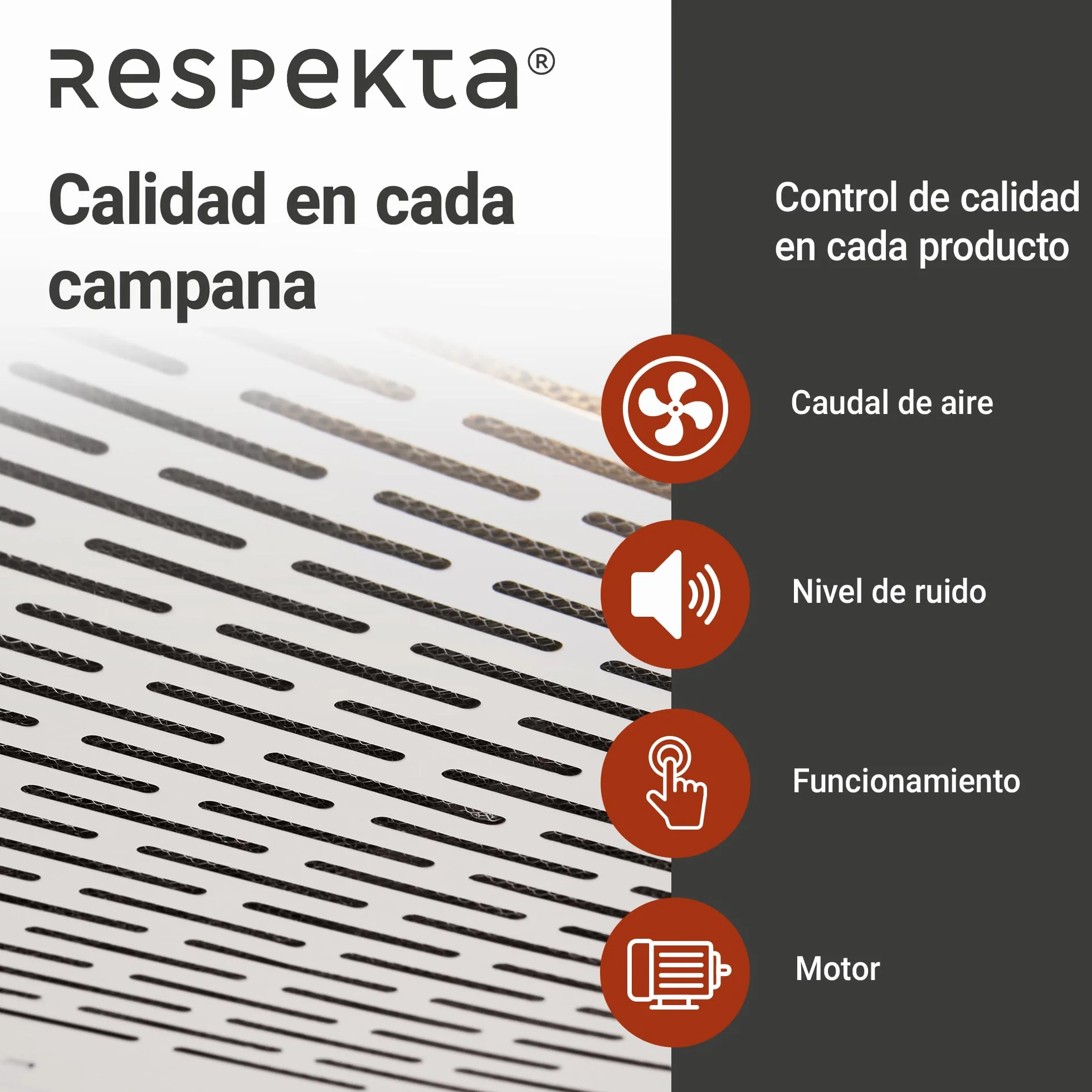 respekta DH520WL - Campana para empotrar (50 cm, eficiencia energética: C), color blanco