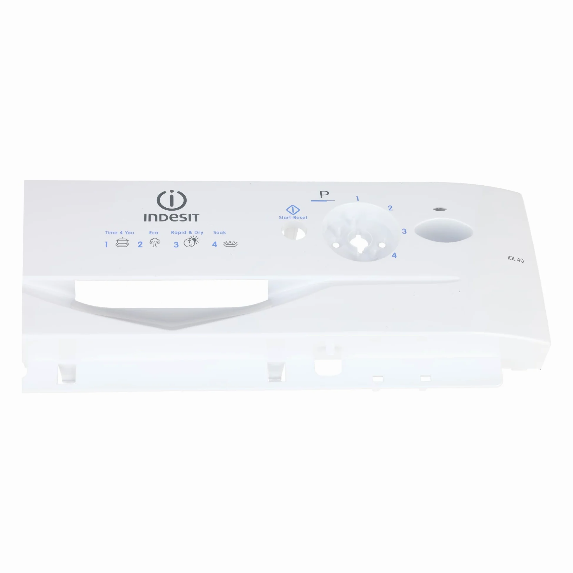 sparefixd Apto para Indesit IDL40UK.C - Kit de consola de panel de control frontal para lavavajillas