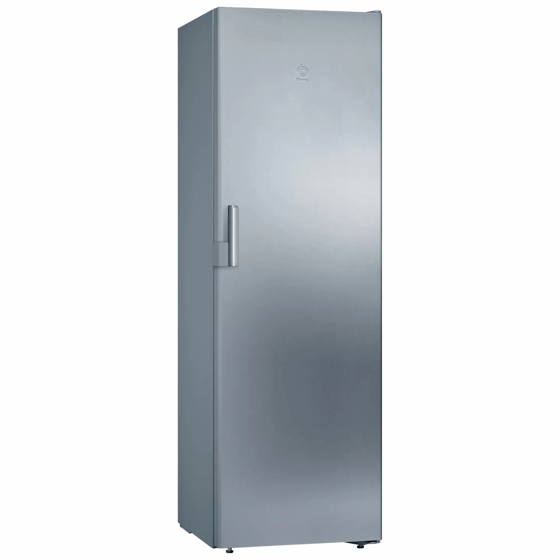 Balay - Congelador vertical, Libre Instalación, 60 cm. de ancho, 1 Puerta, NoFrost, Cubitera integrada, Acero, 3GFE568XE