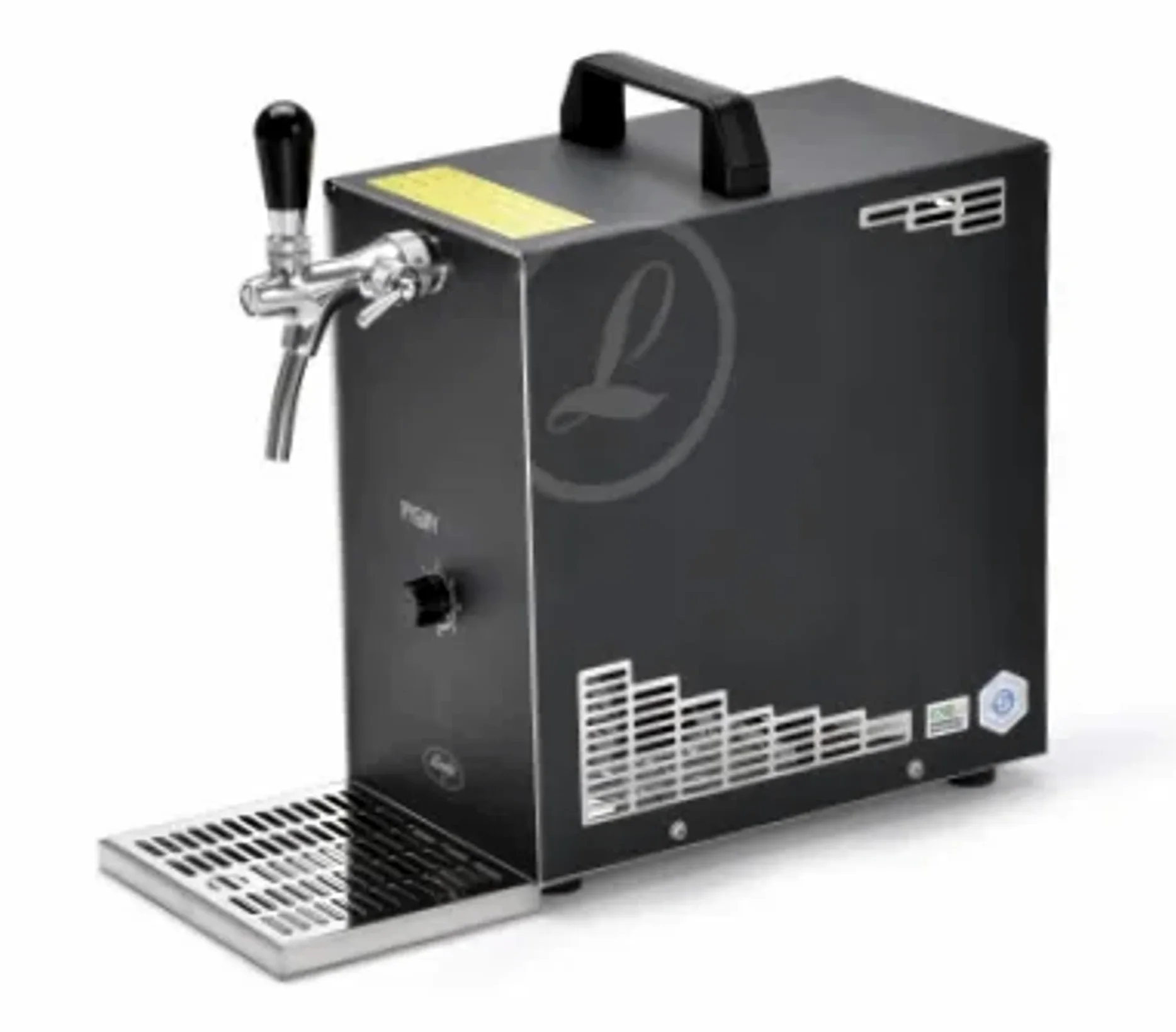 Kit Completo dispensador de Cerveza Pygmy 25/K Limited Edition con Bomba de Membrana, Enfriador seco monolíneo Acero Inoxidable 35 l/h Green Line, Cabeza de Grifo KeyKeg