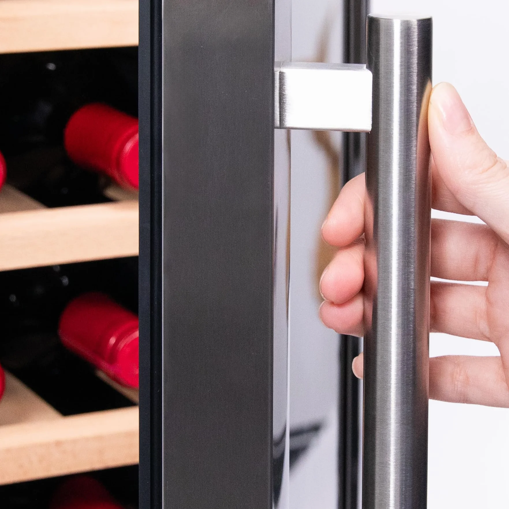 Cecotec Vinoteca 12 Botellas Bolero GrandSommelier 1230 CoolWood Compressor. 32 Litros, Sistema Compresor, Alto Rendimiento, Temperatura Regulable, Luz LED Interior, Control Táctil