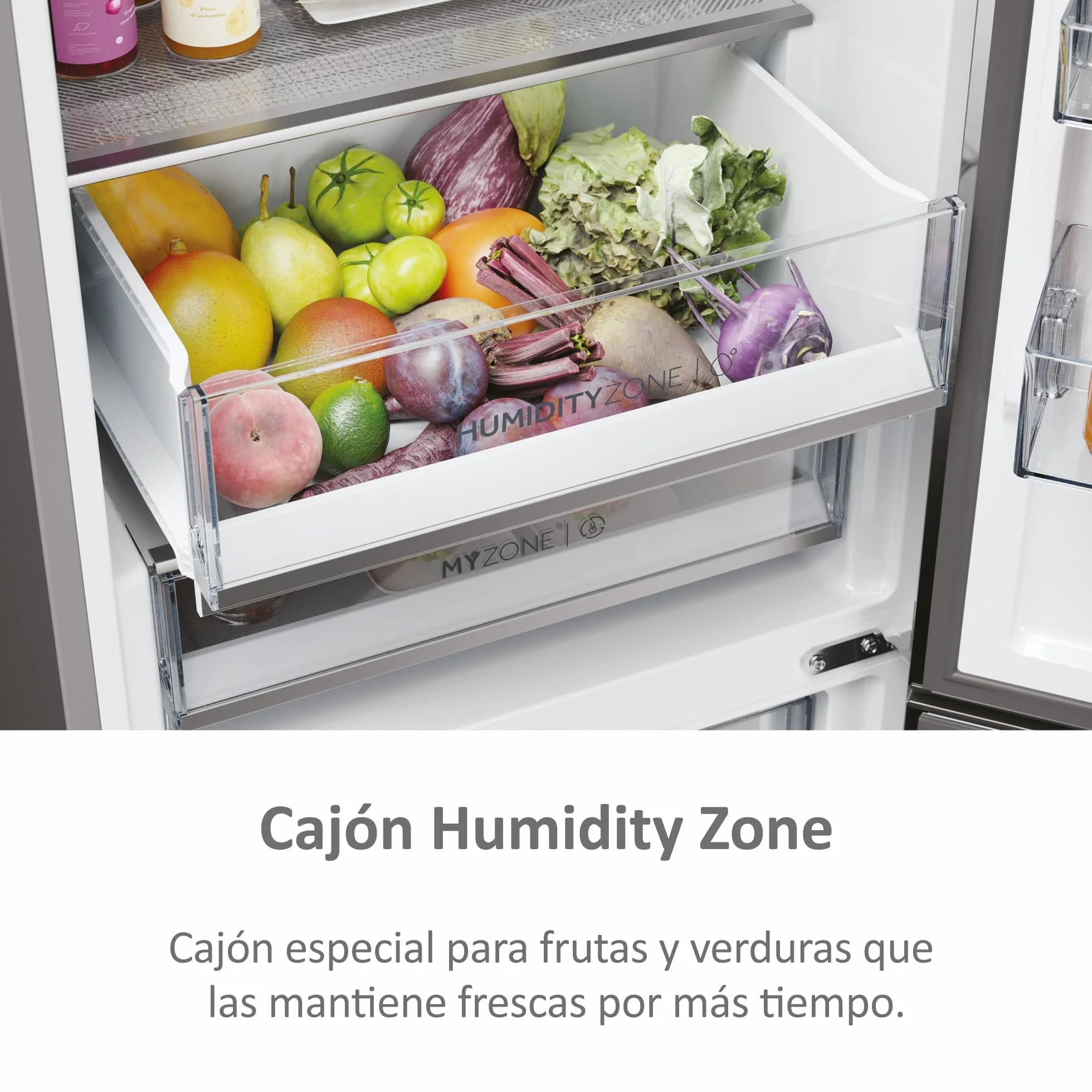 Haier Frigorífico Combi 2D 60 Series 5 Pro HDPW5618CNPK 352L Total No Frost Motor Inverter Inox