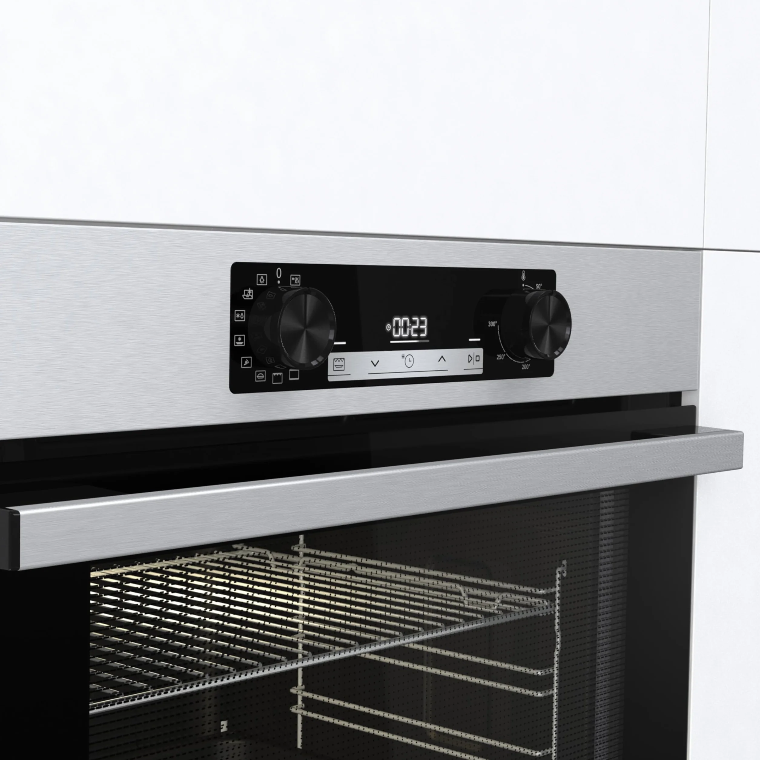 Hisense Horno Multifunción Empotrable 77L Pirolítico Guía Telescópica Air Fry