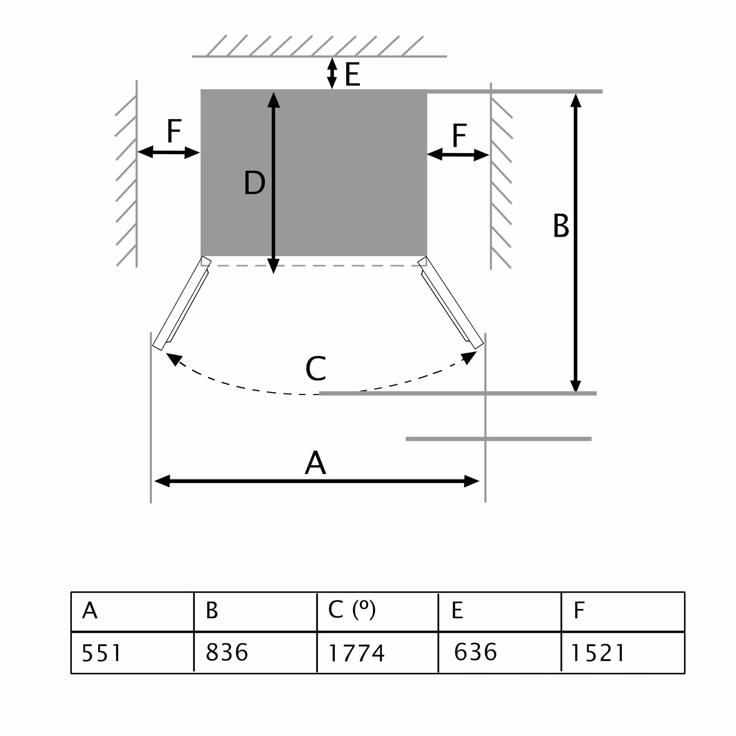 Cecotec Frigorífico puerta francesa Bolero CoolMarket FD 436 Dark E. Compresor Inverter Plus Frigorífico 4 Puertas Estilo Francés Dark 183X84Cm, 510L, No Frost, Clase Energética E, Metal Cooling