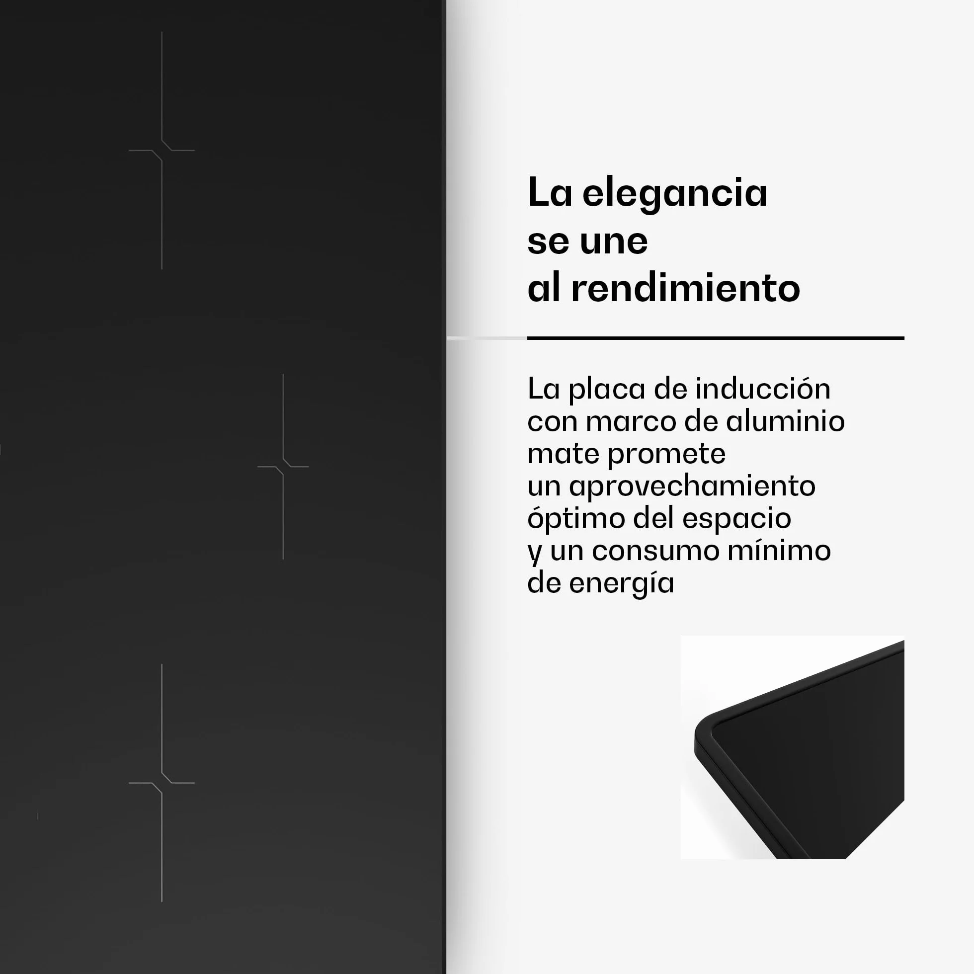 Klarstein Velaire Placa Inducción 80cm - 3 Zonas, 5500W Boost, Control Táctil Deslizante, Temporizador, Bloqueo Infantil, Indicador Calor Residual, Cocina Inducción