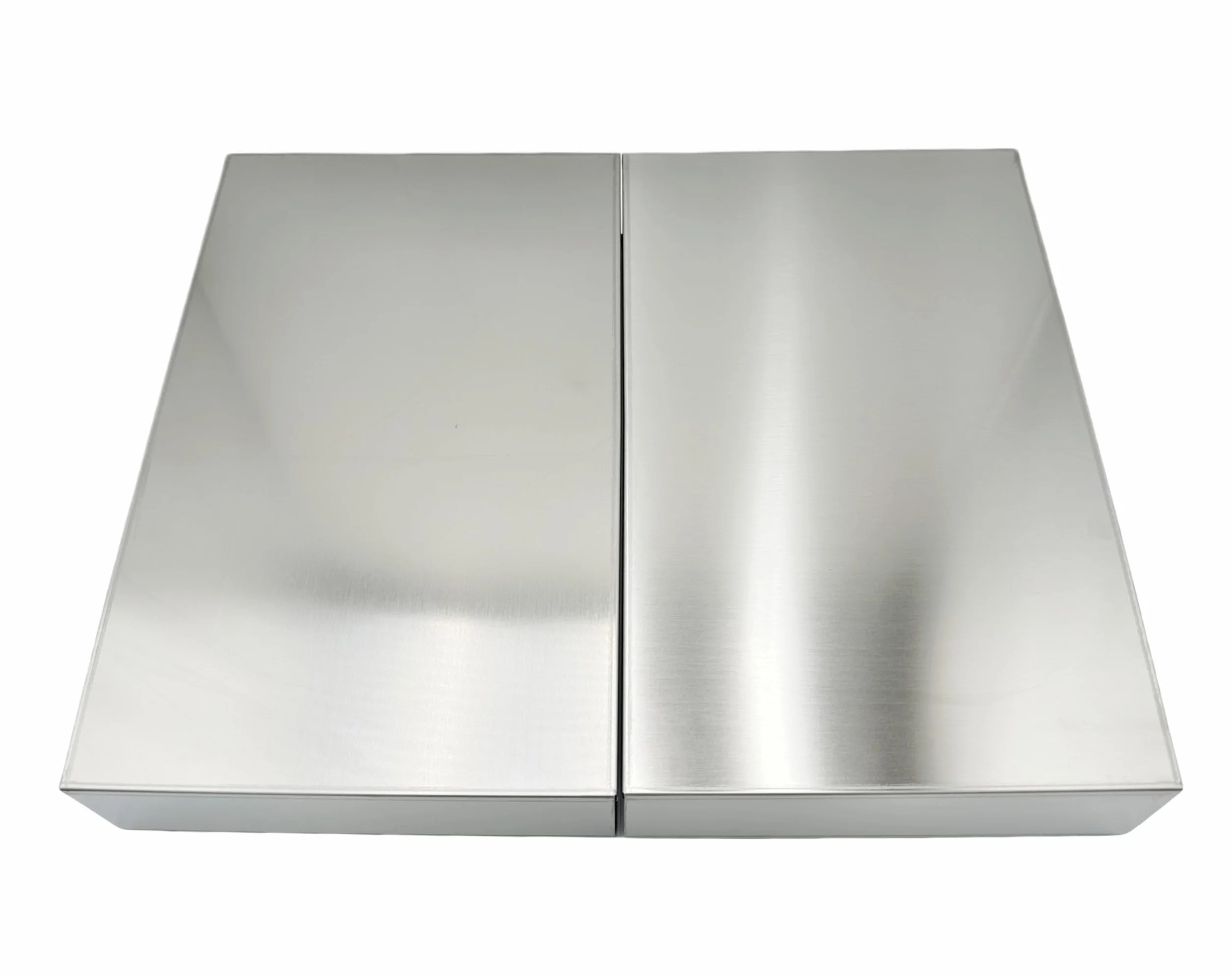 Cubre Vitroceramica Universal en Acero Inoxidable para Gas, Vitrocerámica, Induccion- Juego de 2 piezas Cubre Encimera gas, Protector de Encimera, 57x60x6 cm