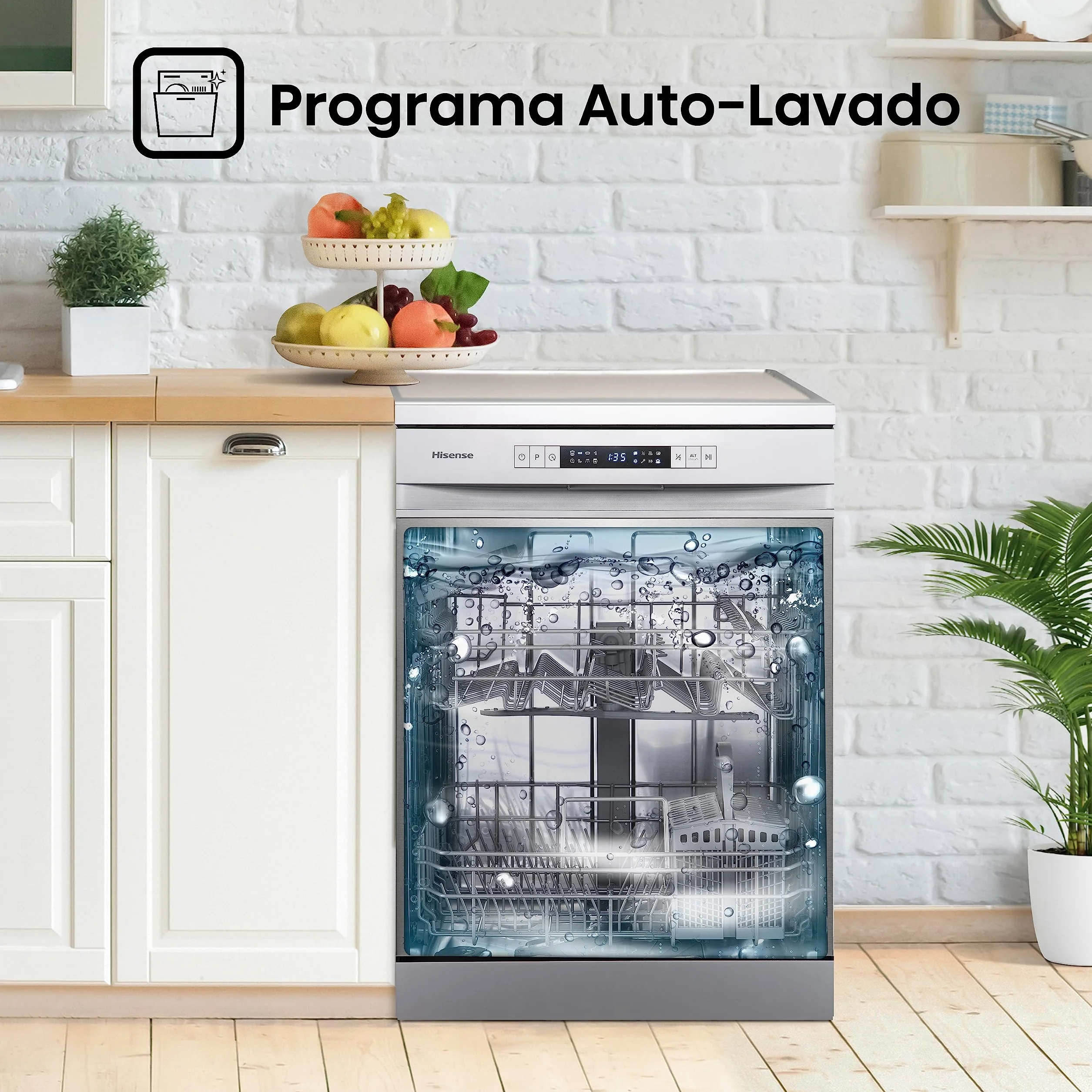 Hisense HS622E10X Lavavajillas 13 servicios 60 cm ECO Inox