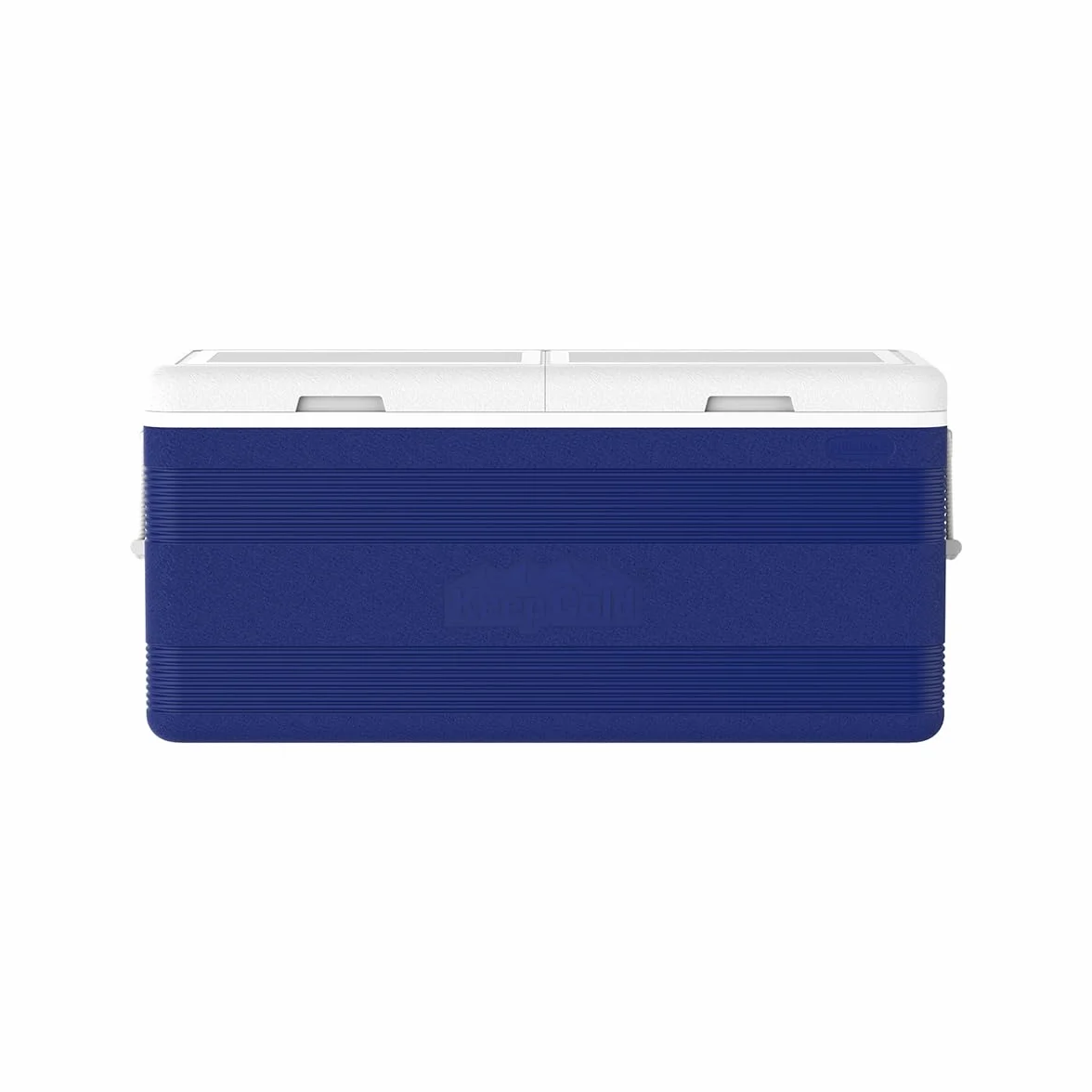 Nevera Portátil Duramax KeepCold Deluxe 144,4 L – Aislante Poliuretano, Tapón Desagüe, Portavasos, Ideal Camping, Playa y Pesca – Azul 103x47x48 cm