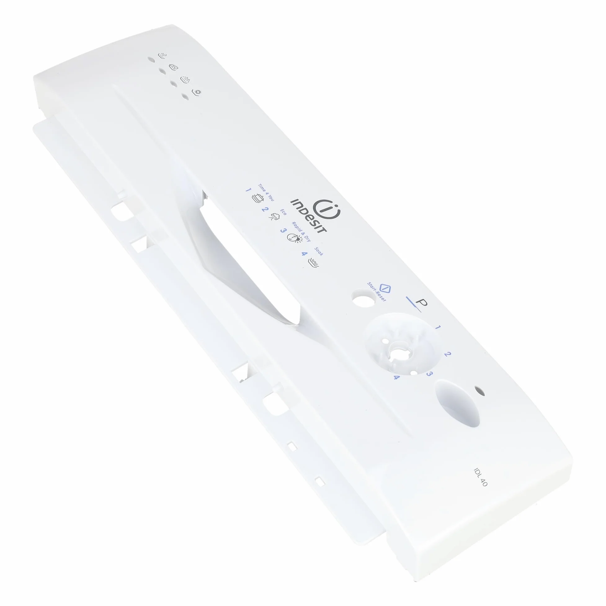 sparefixd Apto para Indesit IDL40UK.C - Kit de consola de panel de control frontal para lavavajillas