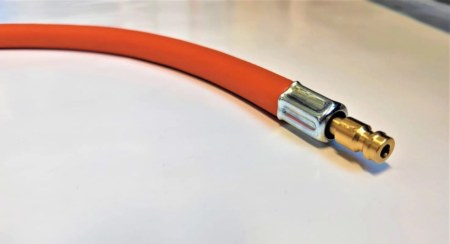 Manguera de gas propano butano | 500cm (5m) | DN 5 Type 21 - Conector LKS 3/8" pulgada | Manguera de gas para conexión rápida y conexión a una bombona de gas o cocina