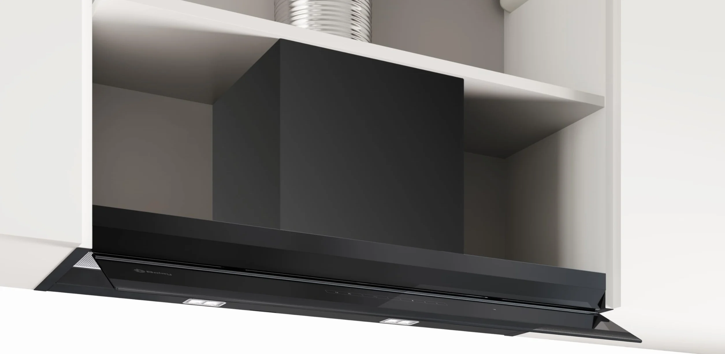 Balay - Campana decorativa integrable, 90 cm de ancho, Extra Silencio, Negro mate, 3BD897GM