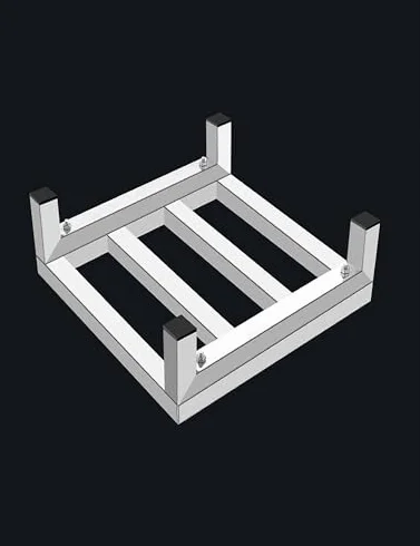 Elevador de electrodomésticos resistente, soporte de suelo de acero inoxidable, soporte de base de muebles para lavadora y nevera