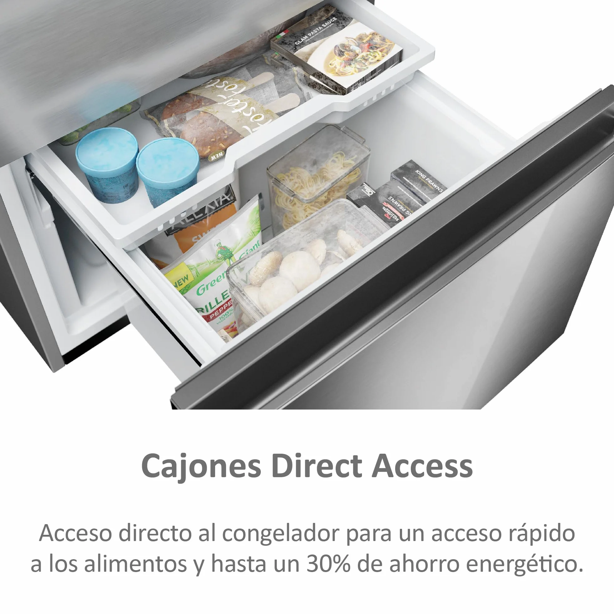 Haier Frigorífico Combi 3D 60 Series 5 HTW5618CNMG 360L TotalNoFrost Inox