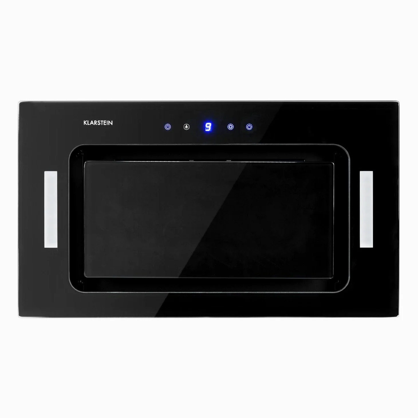 Klarstein HEKTOR - Extractor de humos, Extractor bajo mueble, Autoapagado, Panel táctil, Iluminación de la cocina, Hasta 530 m³/h, 2 filtros de carbóno activo, 52 x 30 x 30 cm, Negro