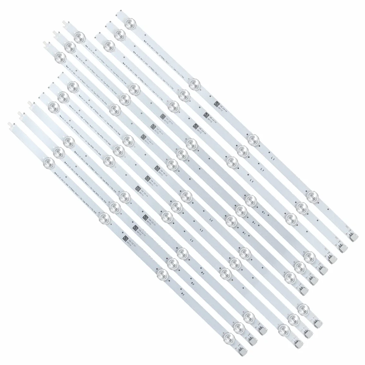 47LA620S 47LN5400 Kit 12 PCS Tira LED para 47LN 47LN5200 47LN5700 47LN5750 47LN5790 E470I-A0 LC470DUE SFR LC470DUG JFR1 6916L-1174A 6916L-1175A 6916L-1176A 6916L-1177A 1359A 1360A 1361A 1362A
