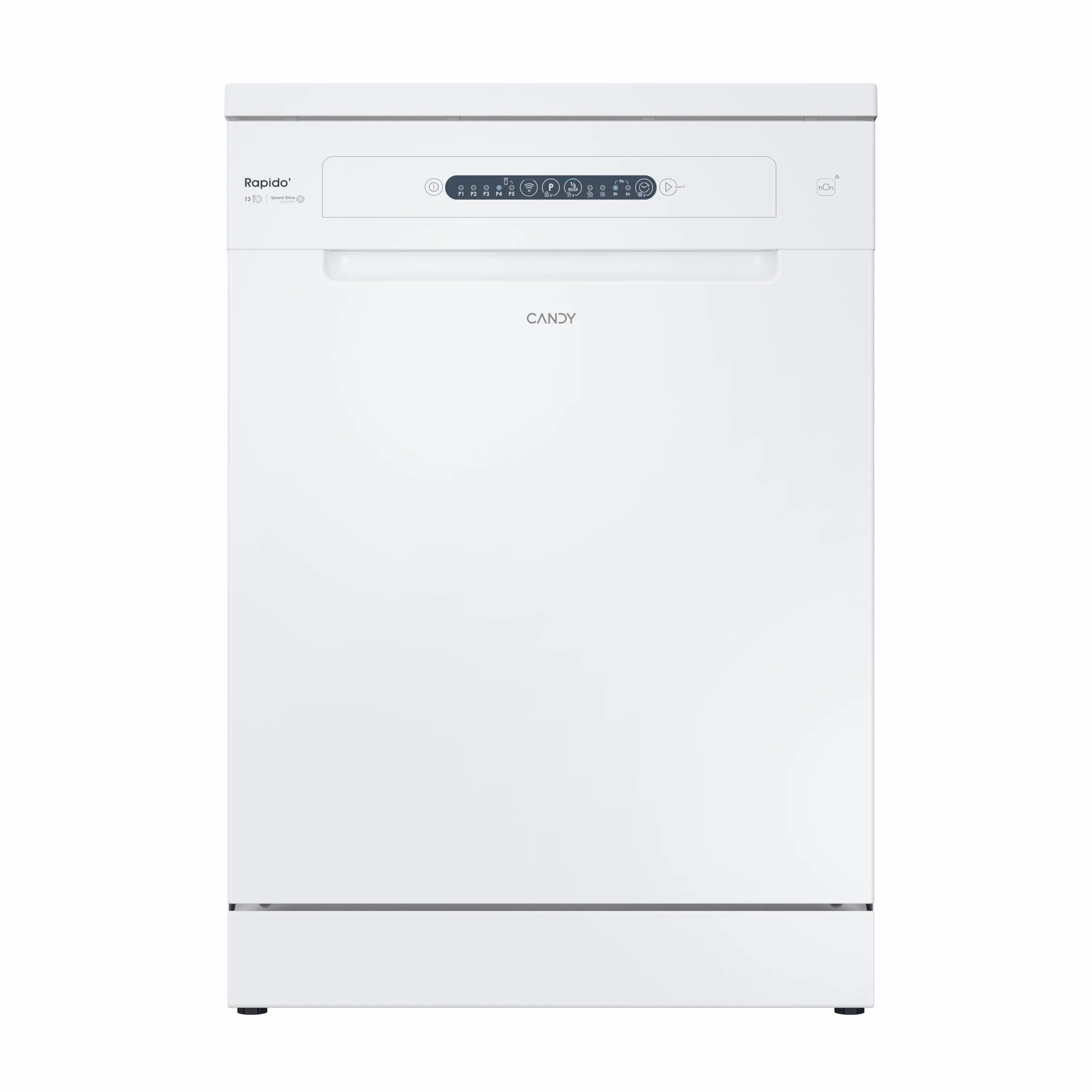 Candy Rapidò CF 3C7L1W Lavavajillas 60 CM, 13 Servicios, Wi-Fi, 5 Programas, Tercera Bandeja, Motor Inverter, Inicio Diferido 3-6-9 H, Indicador Sal y Abrillantador, 47DB, Blanco
