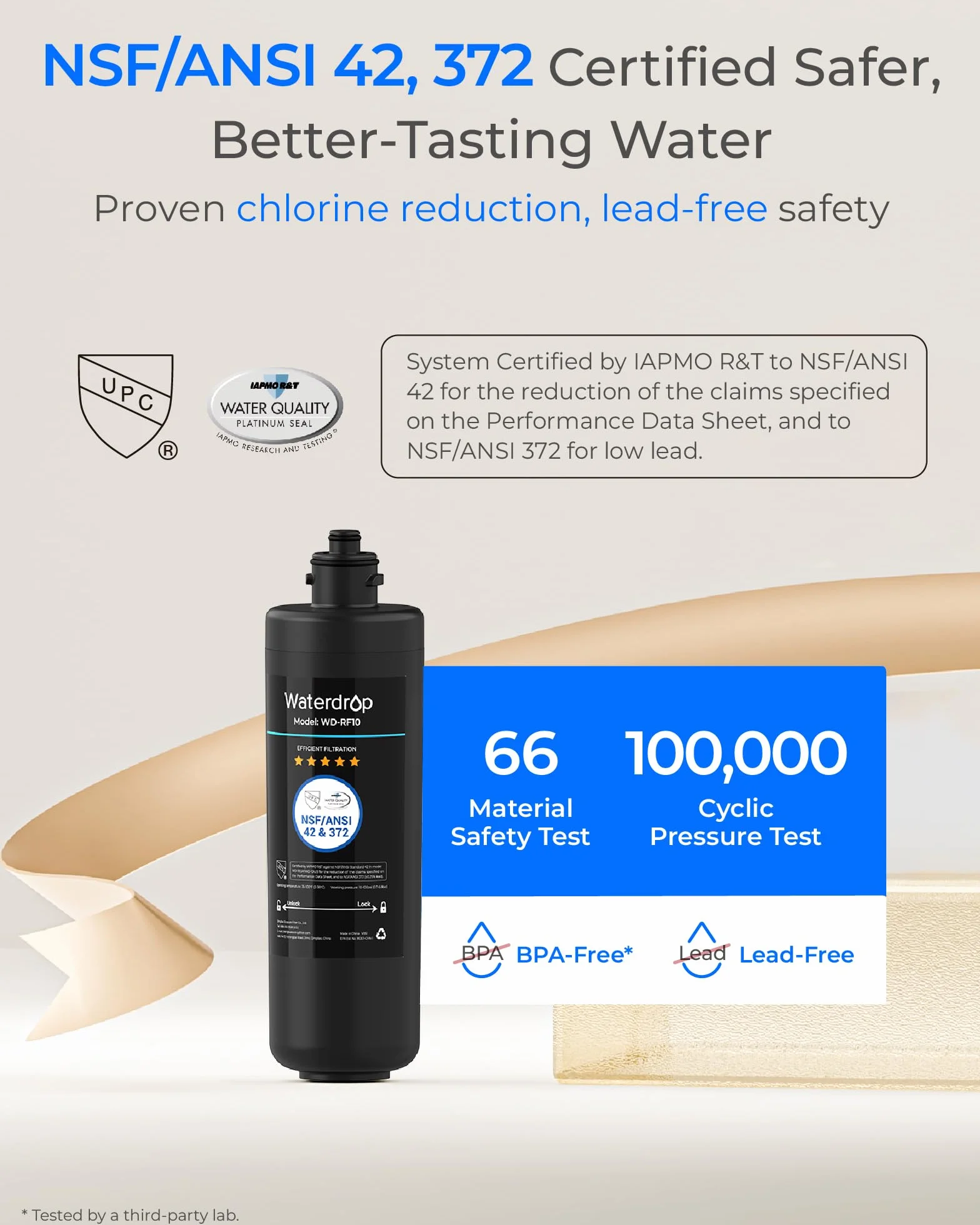 Waterdrop 10UA Sistema de Filtro de Agua para Debajo del Fregadero (Con 1 Filtro Aggiuntivo)