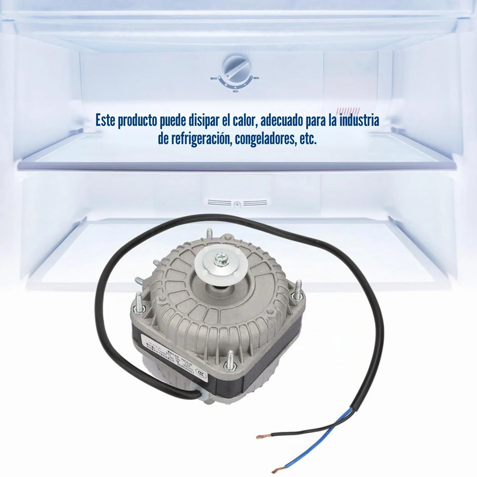 Motor de Ventilador Enfriamiento YZF10-20 Motor de Condensador Alta Velocidad Motor de Disipación de Calor 33W 220V 0.25A