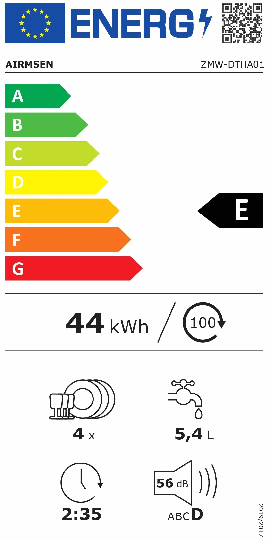 AIRMSEN Lavavajillas Portátil Pequeño con 7+2 Programas, Función de Sal Absoftante Depósito de 5L Control Táctil y Pantalla LED, Para Cocinas, Apartamentos y Dormitorios, Blanco