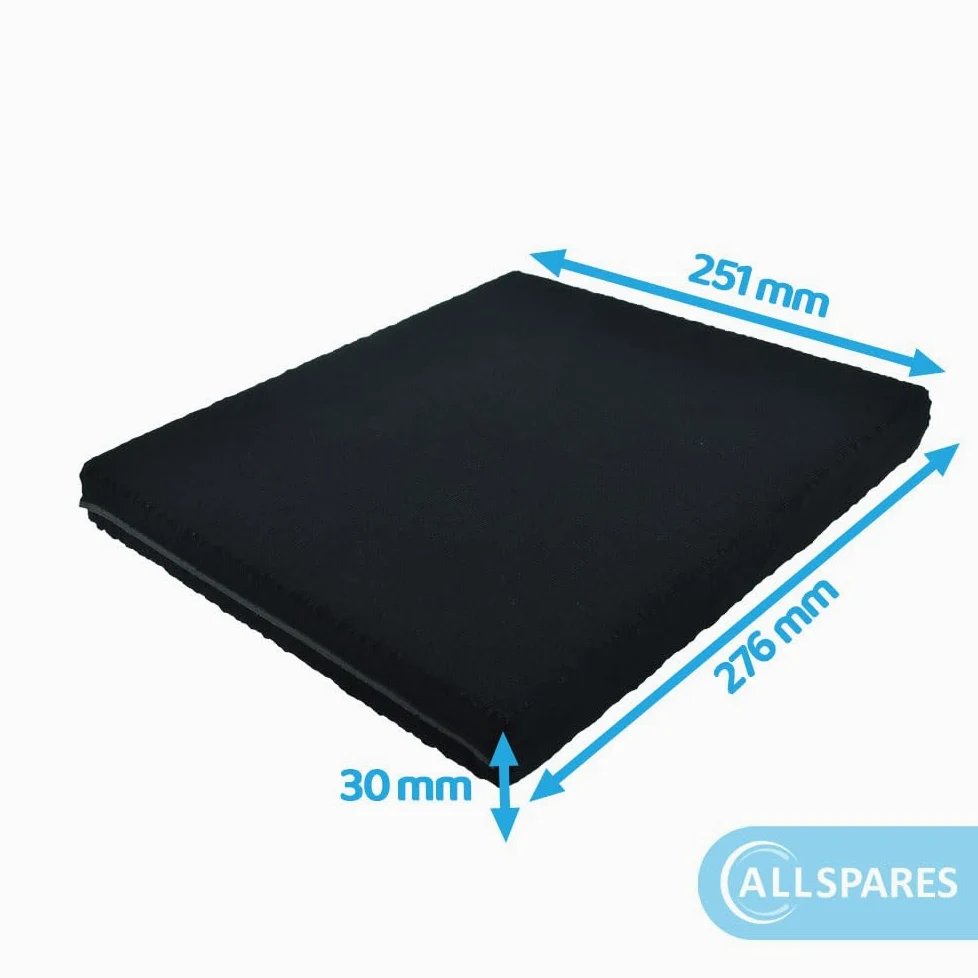AllSpares Filtro de carbón activo para campanas extractoras adecuado para Novy Monoblock 7600060/563-80059 (276 x 251 x 30 mm) (1)