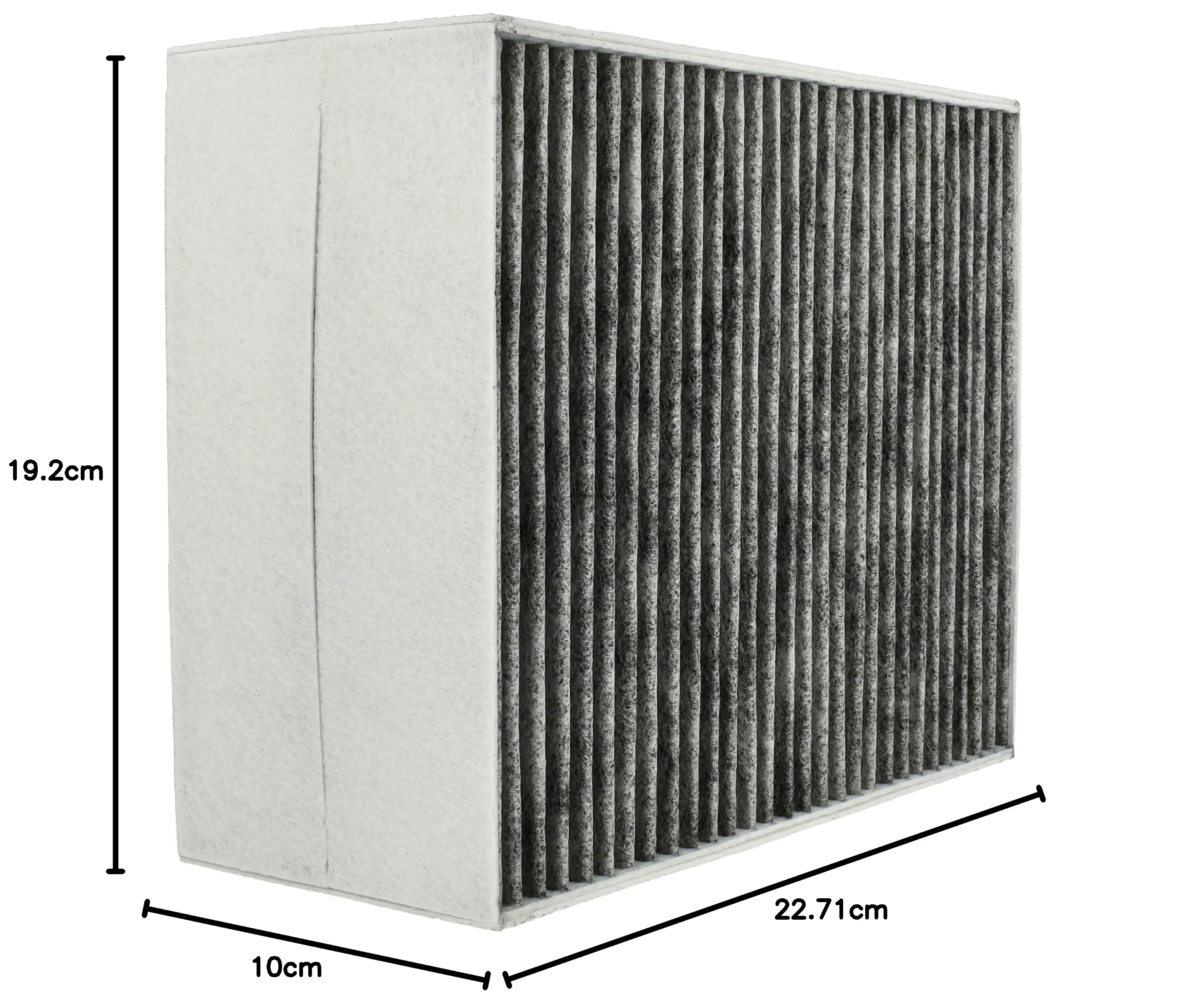 vhbw 5x filtro de carbón activado compatible con Siemens LF98BB542/01 | LF98BB540/03, LF98BB540/02, LF98BB542/02 campanas cocina - 22,7 x 18,9 x 10 cm