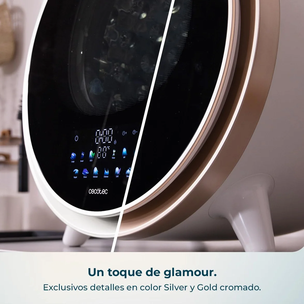 Cecotec Secadora Compacta de Evacuación 3Kg Bolero DressCode Dry 3600V. 12 Programas, Secado Automático Inteligente, Pantalla FullColor, Función UV Care, Dry Shoe Pro, Delay Start, Blanca