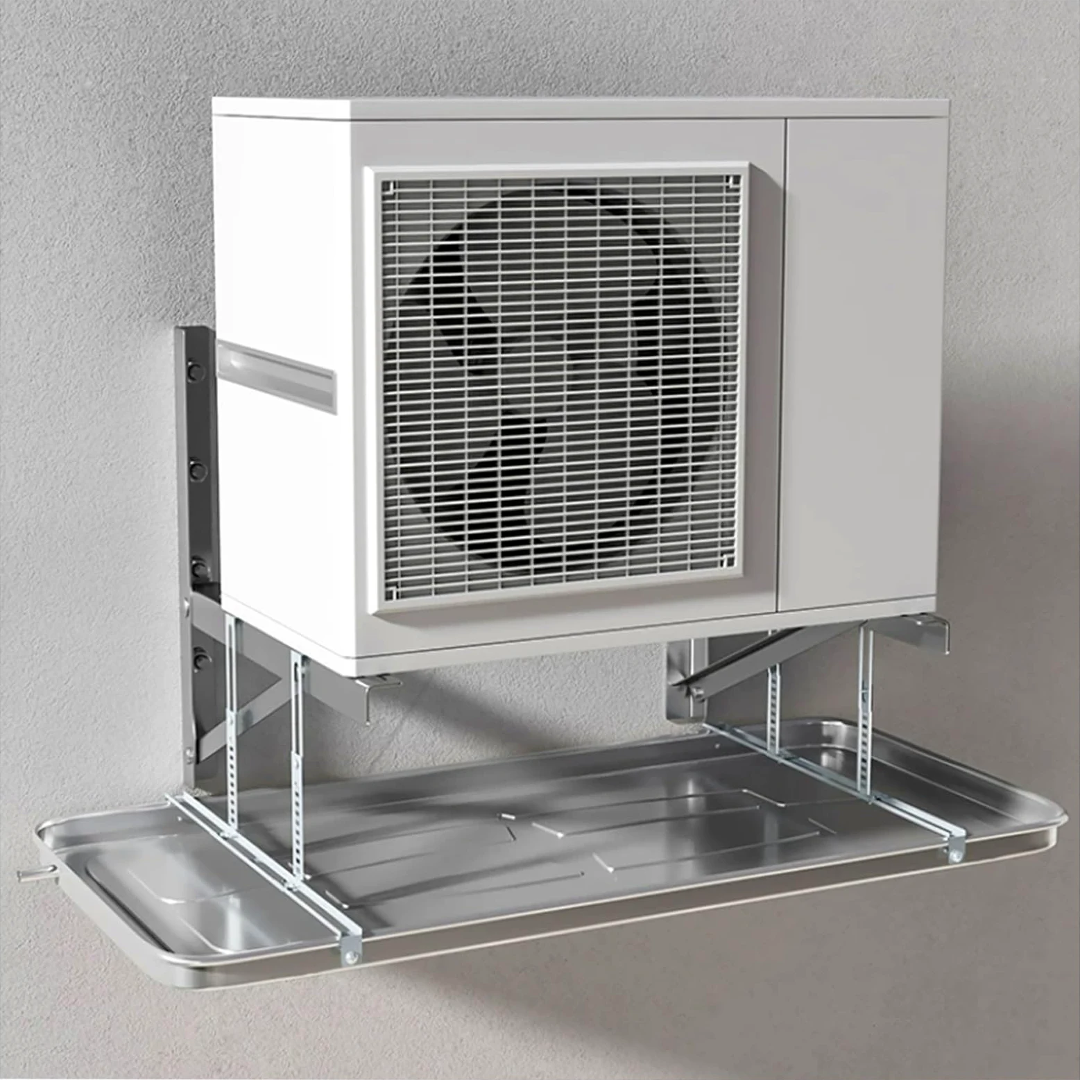 Bandeja recogida condensados inox 201 para unidad exterior AC 1-5P | Diseño monobloque estampado para unidad exterior de aire acondicionado, recoge condensados(Style B,930X440X35mm)