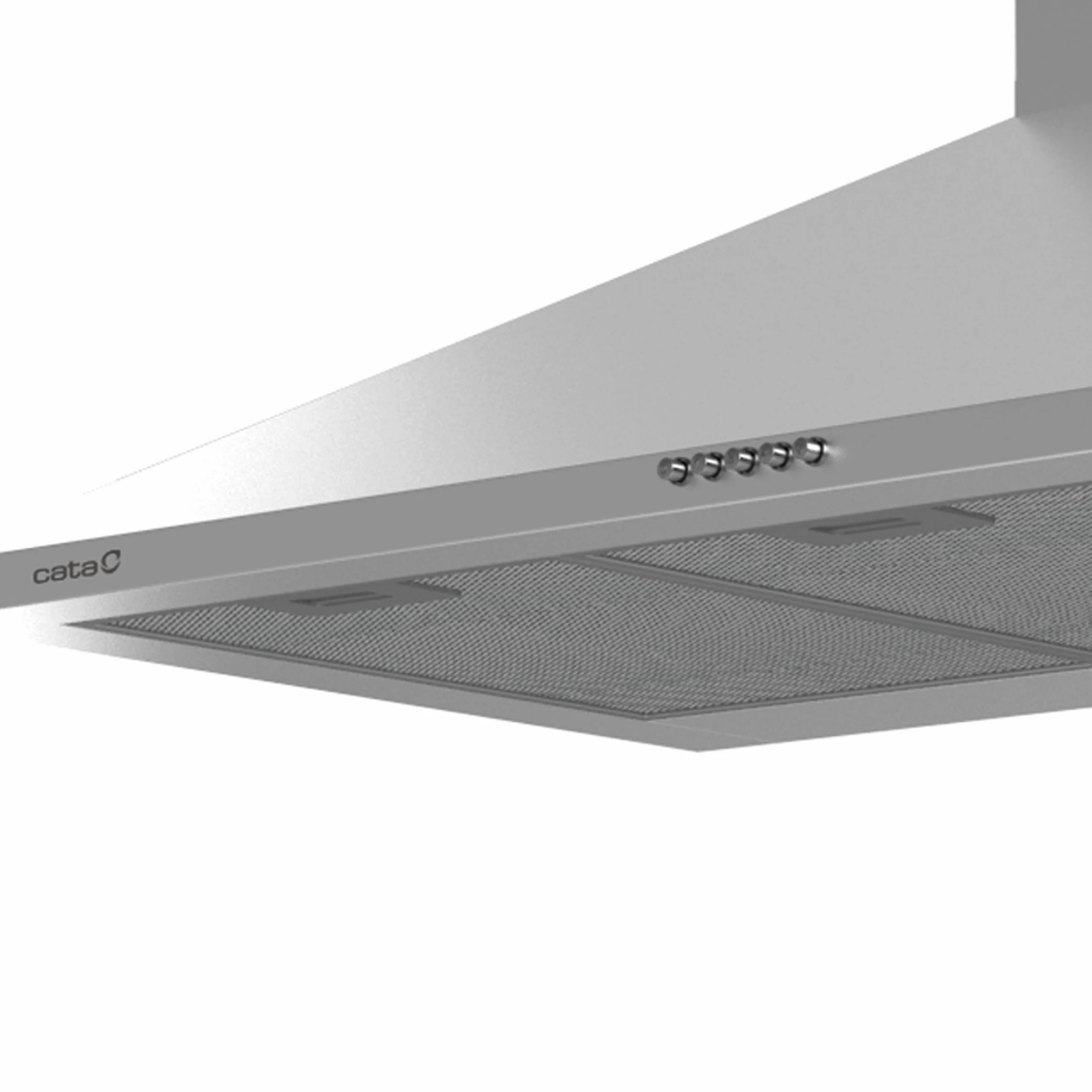 Cata Campana Extractora VZX 9000 X/A Campana de Pared Decorativo 90 cm Capacidad de Extracción de 510m3/h 3 niveles de Potencia Acabado en Acero Inoxidable