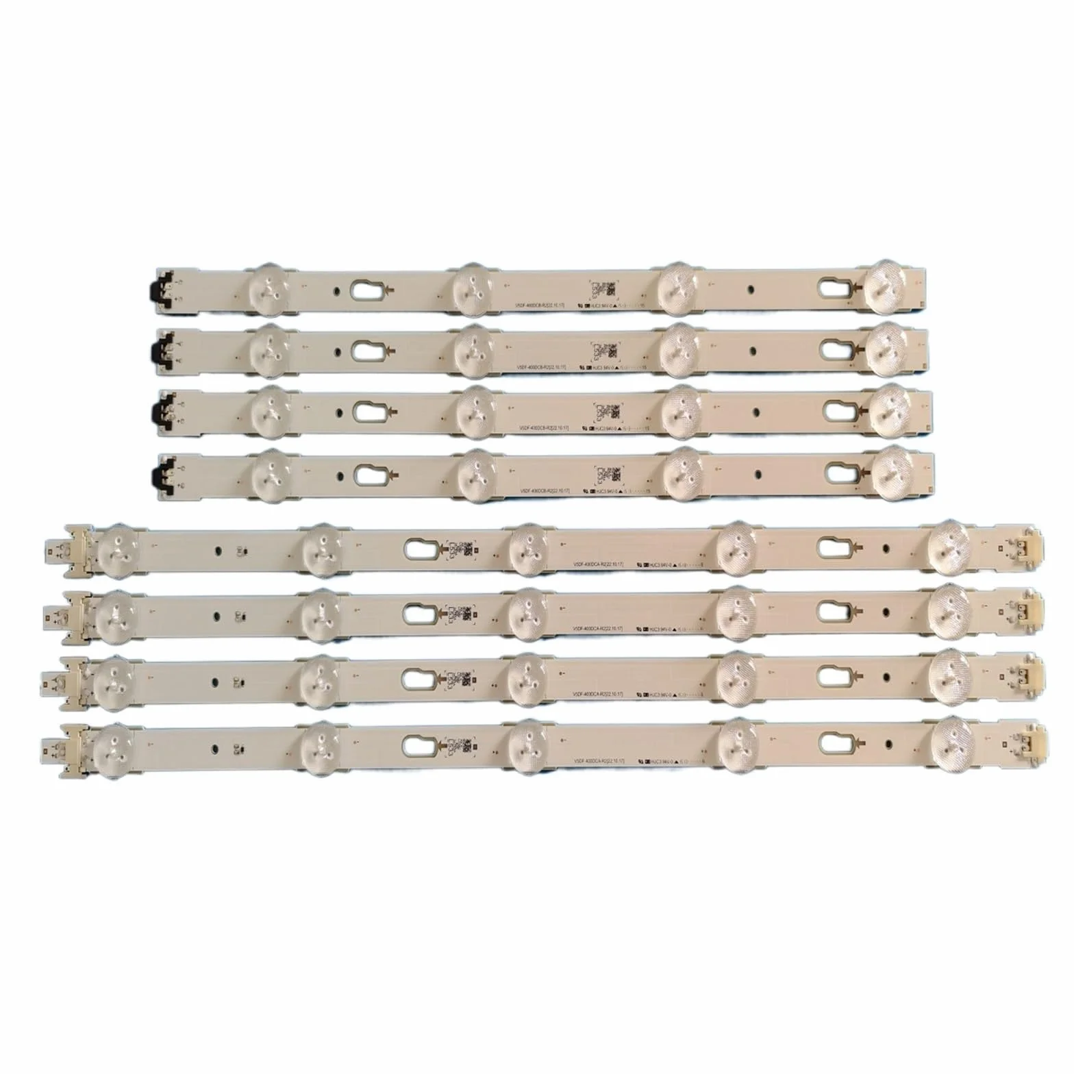 8 Tiras LED for iluminación Trasera compatibles for Samsung UA40J6300 UE40J6300 UE40J6300AK UE40J6500AU BN96-34783A 34784A V5DF-400DCA 400DCB-R2