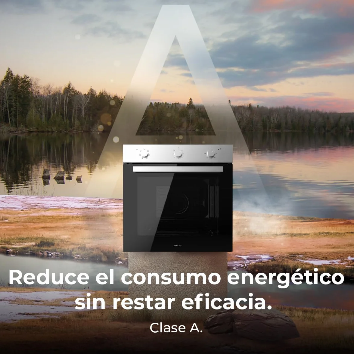 Cecotec Horno Integrable Multifunción 70L Bolero Hexa M236000 Inox Time. 2800W, 6 Funciones, Temporizador, Steam Base XXL, Steam Assist, Steam EasyClean, Cooling Fan, Modo Defrost, Eco, Convección