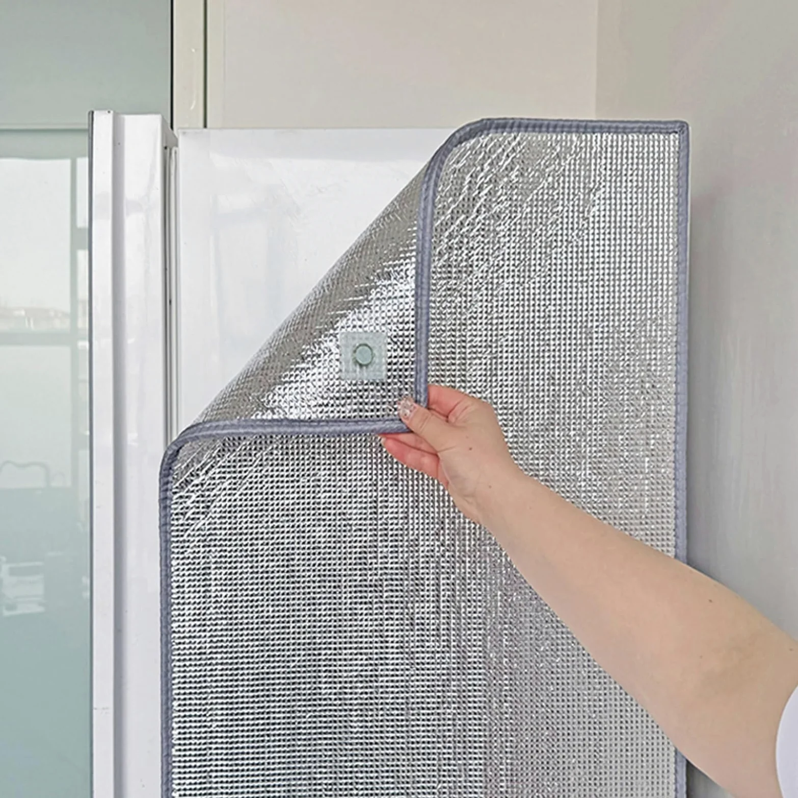 Genérico Cubierta Aislante térmica para refrigerador - Lámina Aislante de Aluminio, Cubierta Aislante para congelador, para Uso Interior y Exterior, película Parasol Vertical para congelador (adhesiv