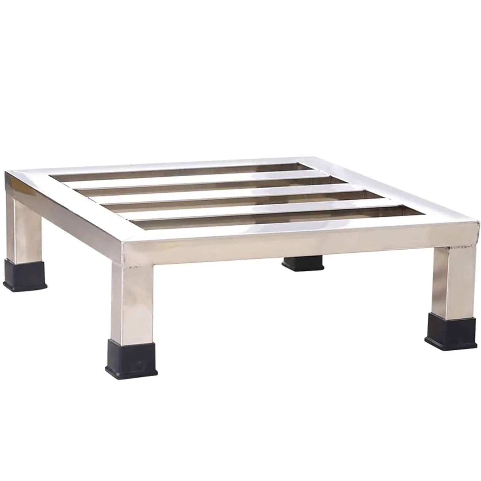 Elevador de electrodomésticos resistente, soporte de piso de acero inoxidable, soporte rectangular para lavadoras y refrigeradores