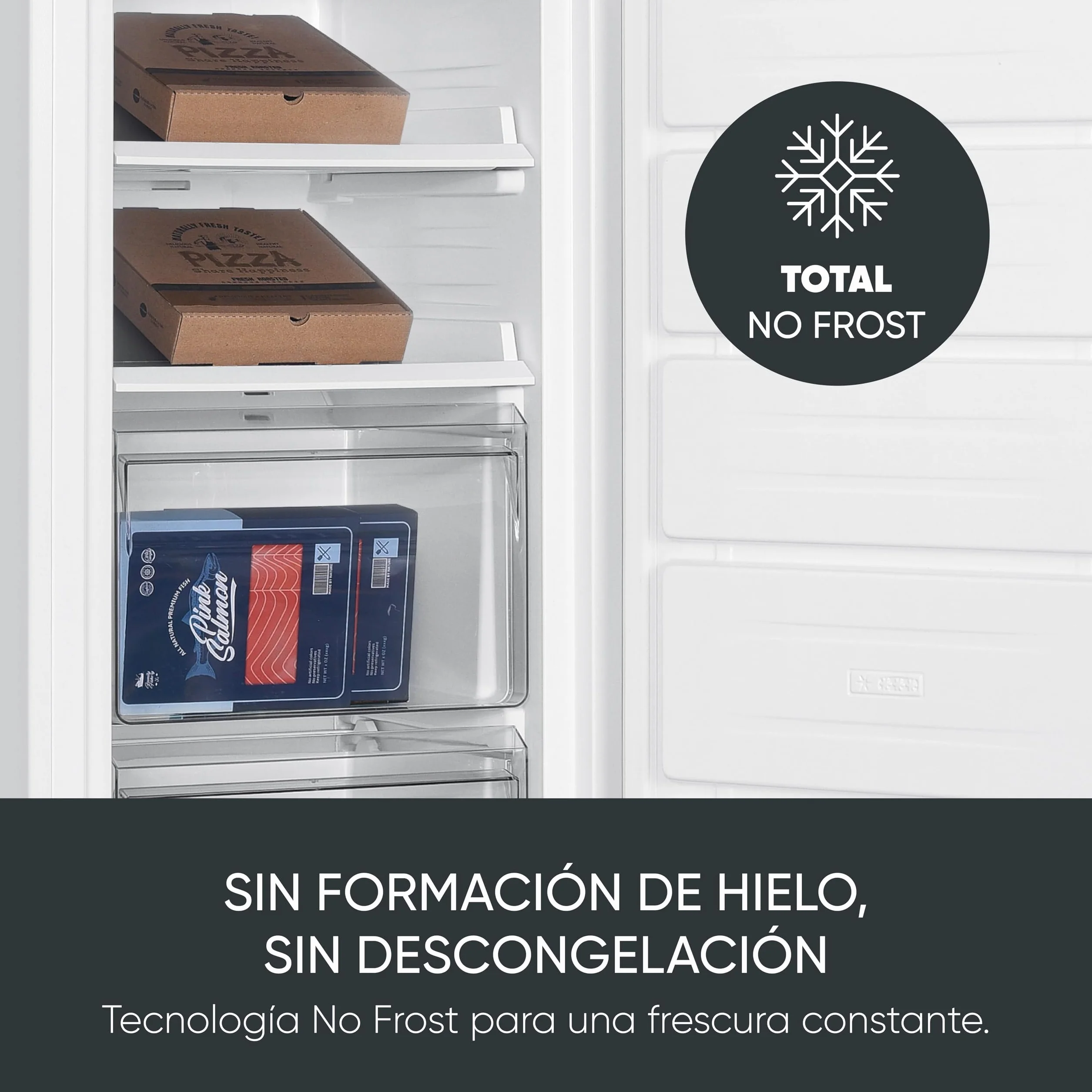 No-Frost Freezer, 161L, White