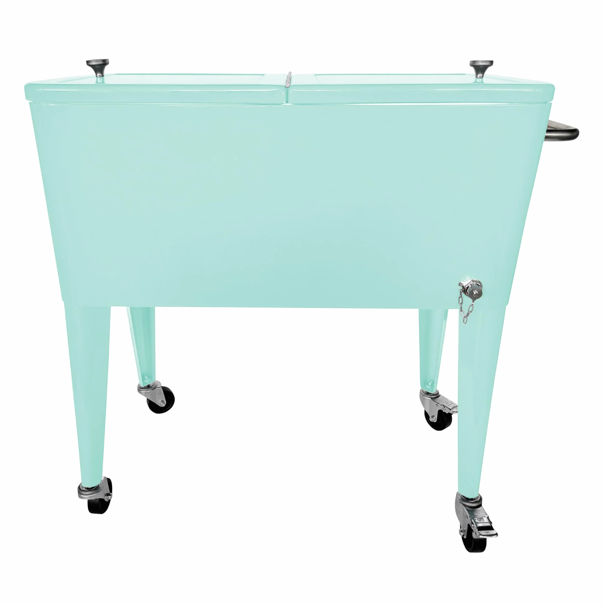 AXI Retro Cooler Mint | Nevera portatil para Exterior/Jardin | Nevera 76 litros.