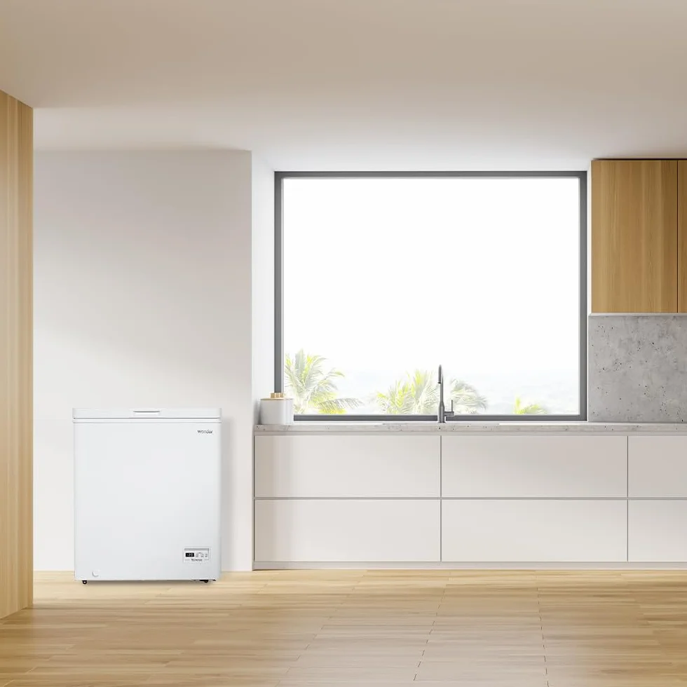 Wonder Congelador Horizontal Blanco WCH1501EDC. Capacidad 142 Litros, Dual Cooling, 1 Cesta, Bajo Nivel Sonoro, Eficiencia Energética Clase E