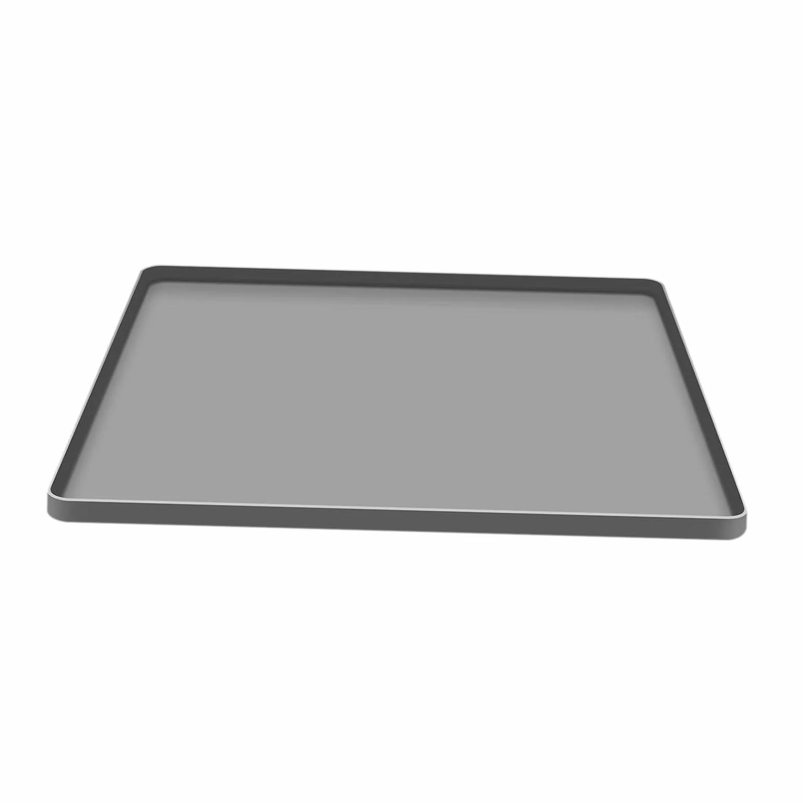 Bandeja de goteo de silicona, alfombrilla de silicona para el suelo del frigorífico, Mini bandeja de goteo multiusos reutilizable para dormitorio, gris, 65x60cm