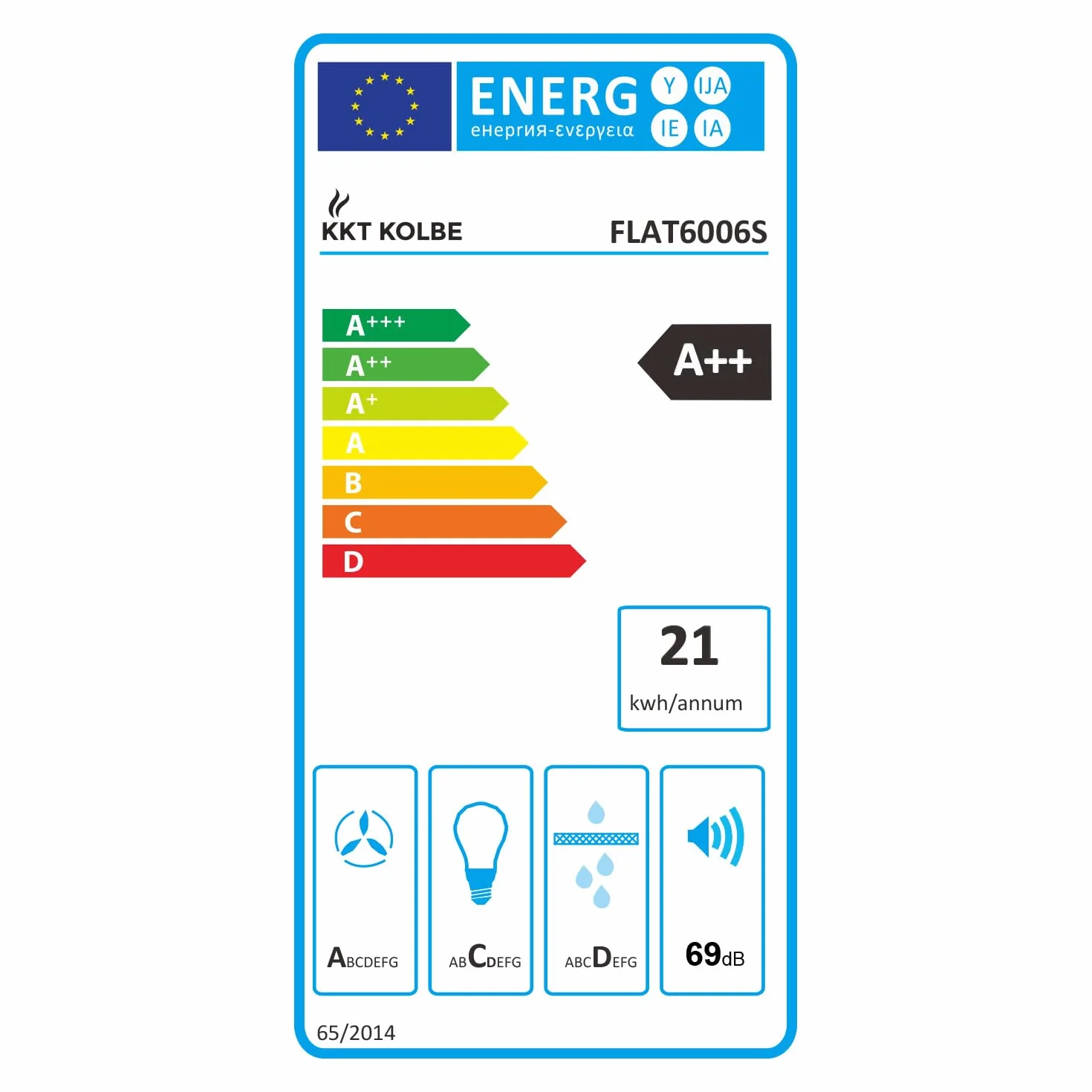 Campana Extractora 60 cm | Campana de Pared | acero inoxidable | vidrio negro | WiFi | apagado automático | Funcionamiento táctil | FLAT6006S