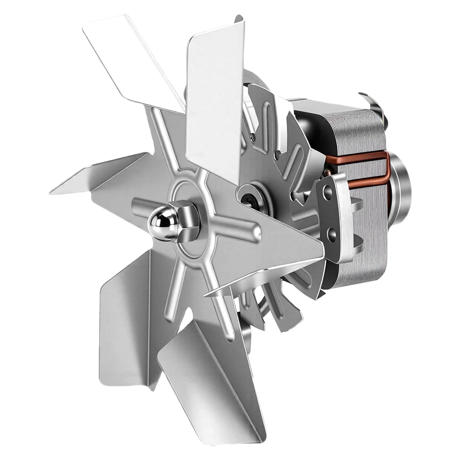 Motor de Ventilador de Horno de Secado, Motor de Ventilador de Convección de Aluminio de 6 Aspas para Aplicaciones Industriales de Temperatura Constante
