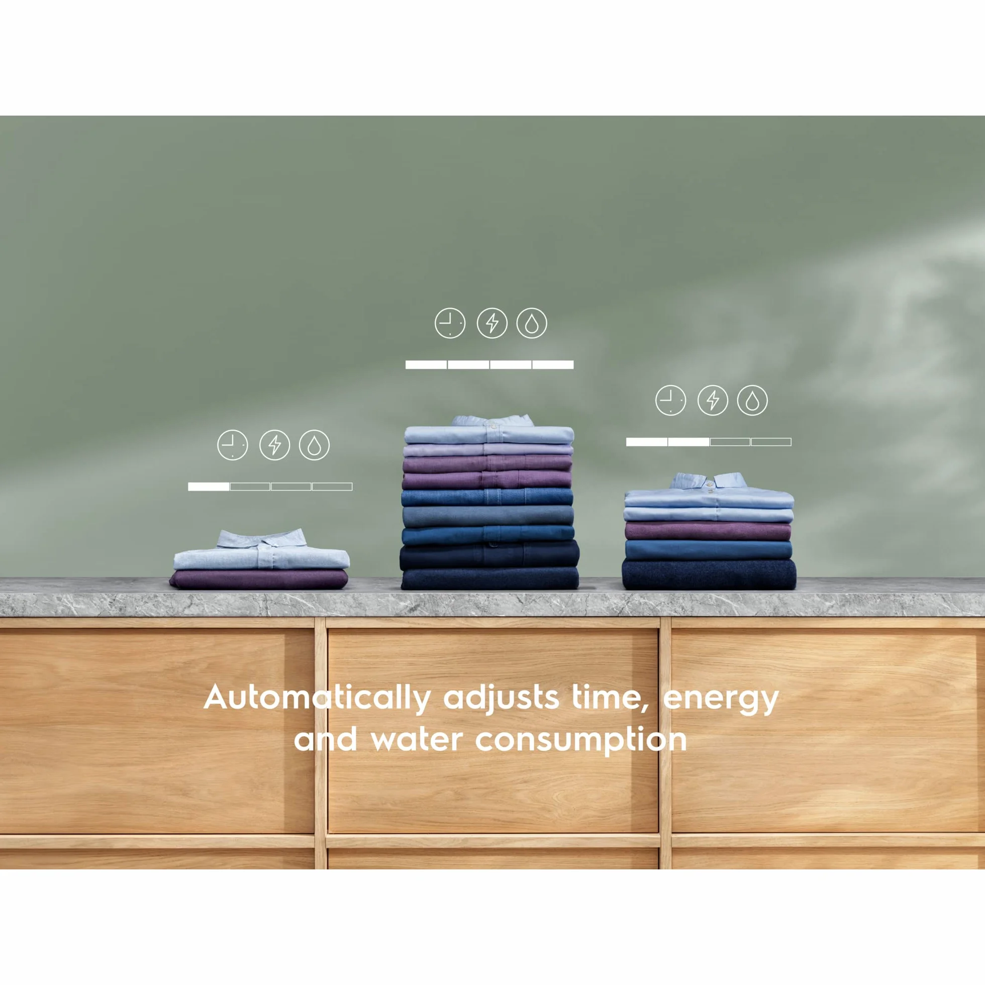 Electrolux EN7F4842OF Lavadora Integrable 8 kg, 1400 rpm, SteamCare con Vapor FreshScent, SensiCare, Time Manager, Display XL LCD, Motor Inverter, Programa Rápido, Certificado Woolmark Blue, Clase B
