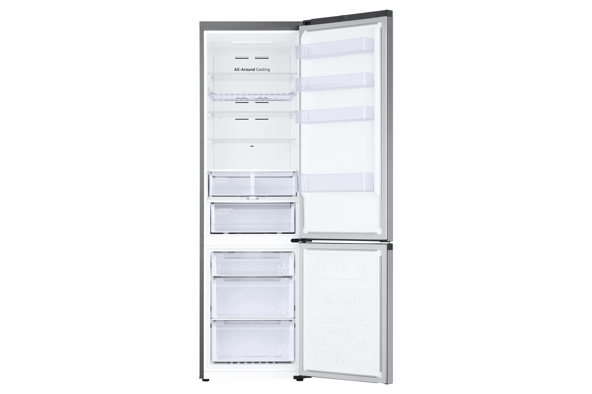Samsung Frigorífico Combi AI 203cm Balda Botellero 390L Clase D Plata RB38C675DSA/EF [Clase de eficiencia energética D]