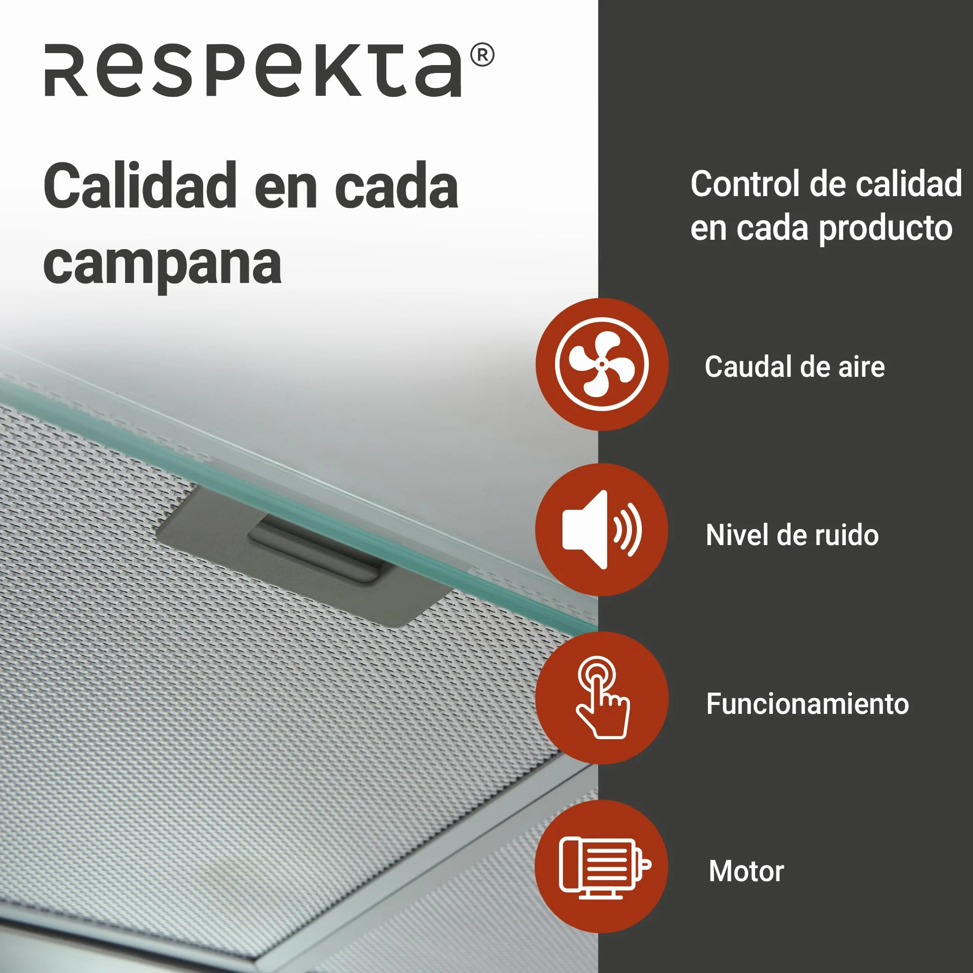 respekta Campana de acero inoxidable 60 cm CH1259IXCN