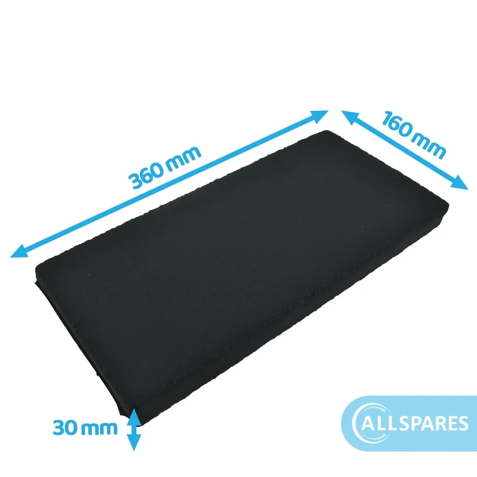 AllSpares Filtro de carbón activo para campanas extractoras adecuado para Novy Monoblock 563-80047 (320 x 160 x 30 mm)