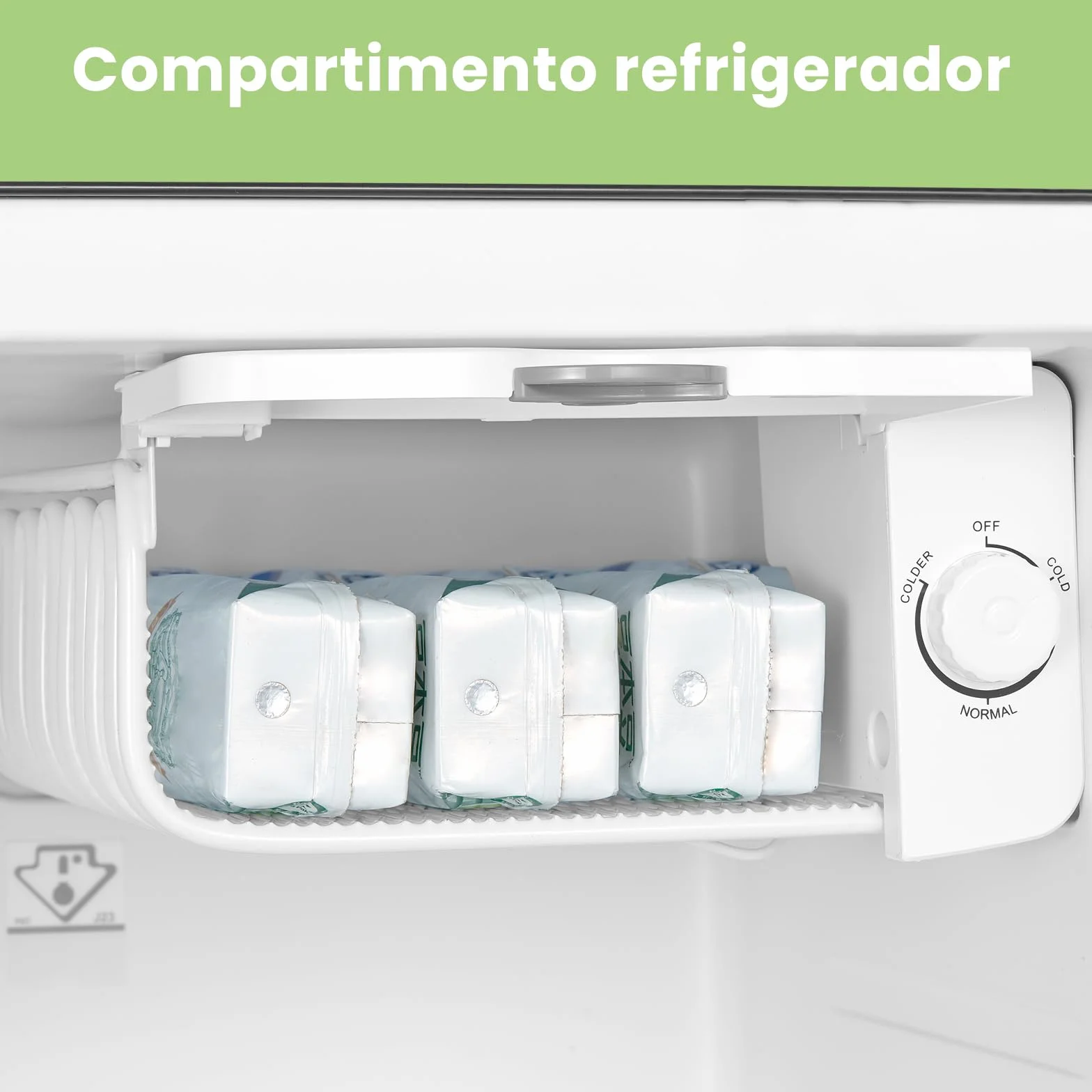 Comfee Single Door Mini Refrigerator 47L Retro Design Black Energy Class E