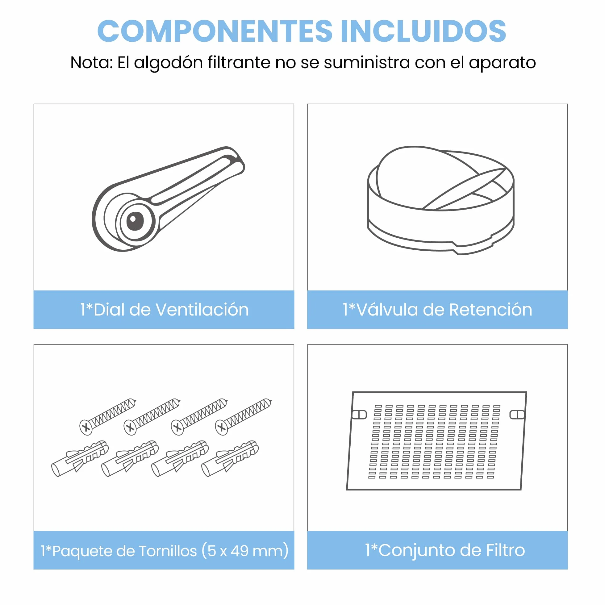 COMFEE' SLIF17SS-60 Campana Extractora Bajo Encimera 60 cm 200 m³/h Acero Inoxidable