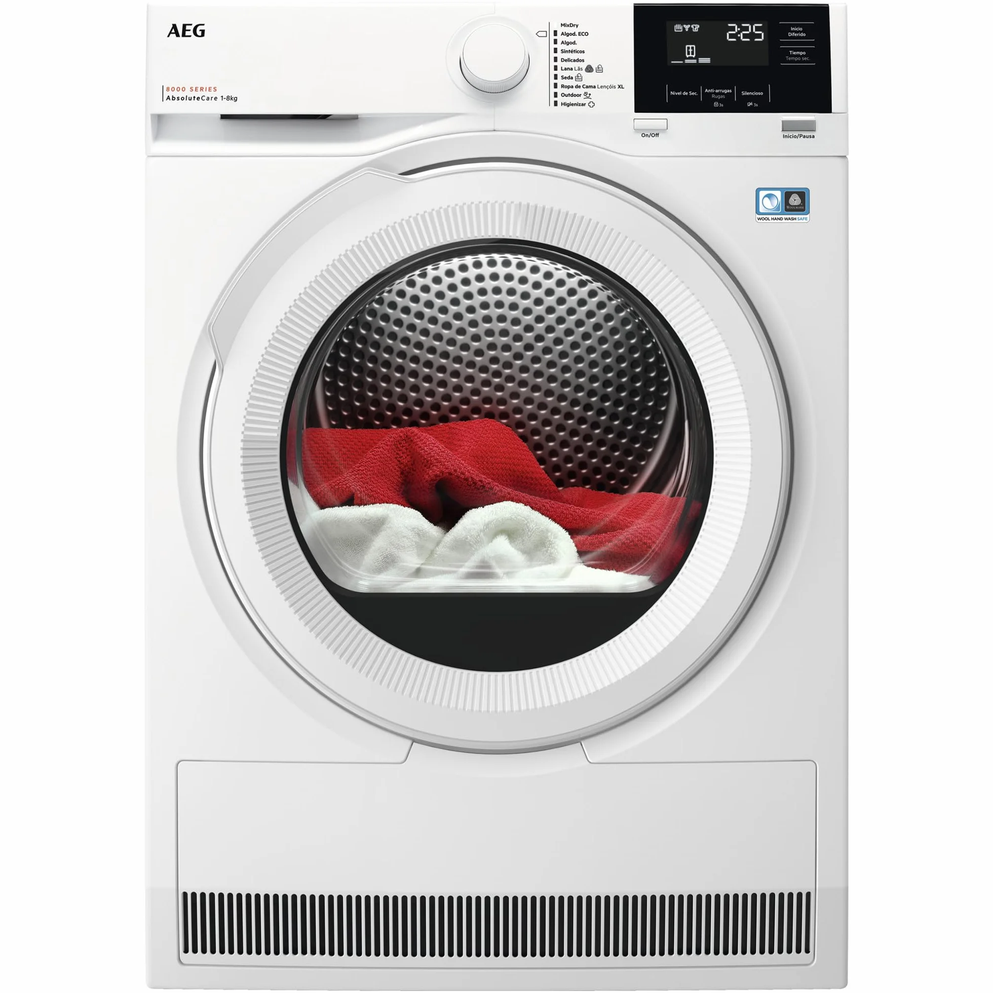 AEG TR818A2OB Secadora con Bomba de Calor Serie 8000 AbsoluteCare 8 kg Control Preciso del Secado