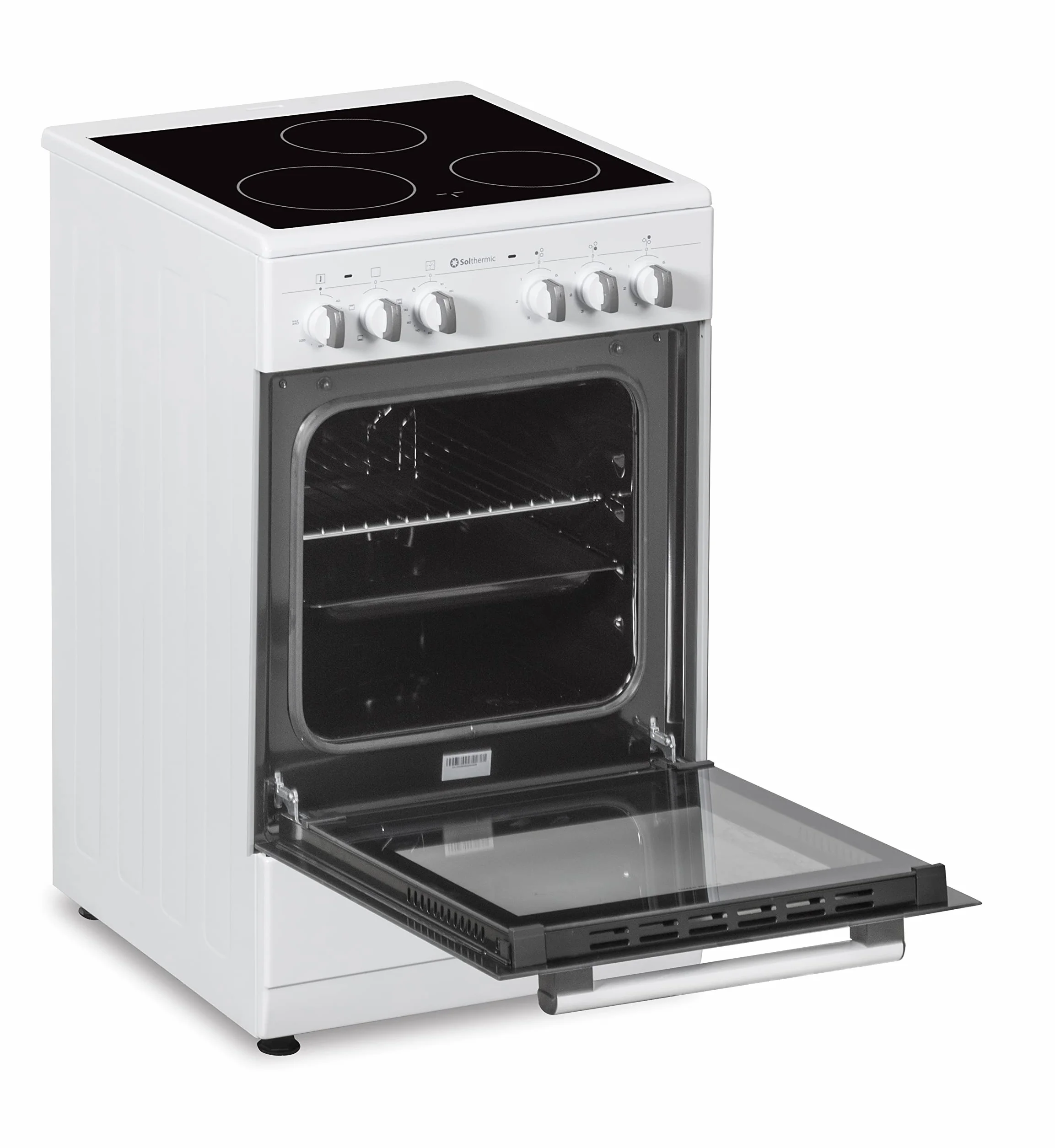 SOLTHERMIC VTC50BLANCA COCINA ELECTRICA VITROCERAMICA CON HORNO INCORPORADO/BLANCA/ANCHO 50 CMS / 3 FUEGOS/HORNO CON GRILL