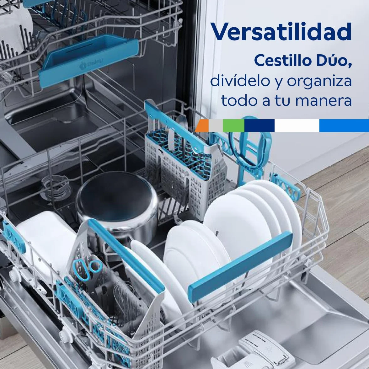Balay - Lavavajillas Integrable, 13 servicios, ExtraSilencio, Porgrama Rápido, Media Carga, Home Connect, blanco, 3VF6662SA