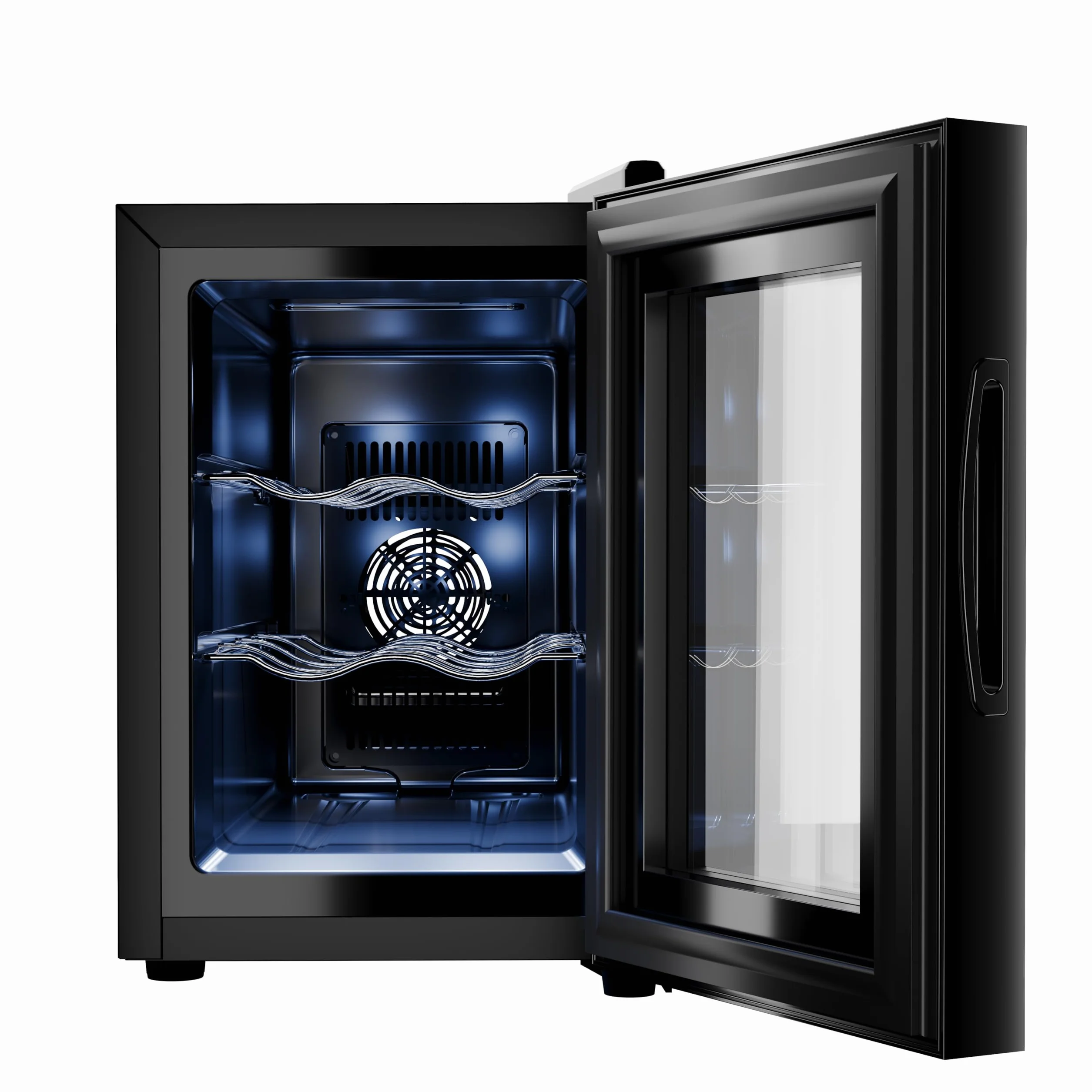 Tristar Vinoteca Grande Saignée – Para hasta 6 botellas – 17 L – Termoeléctrica – Puerta de cristal – Pantalla LED táctil – Luz interior – WR-7506 [Clase de eficiencia energética E]