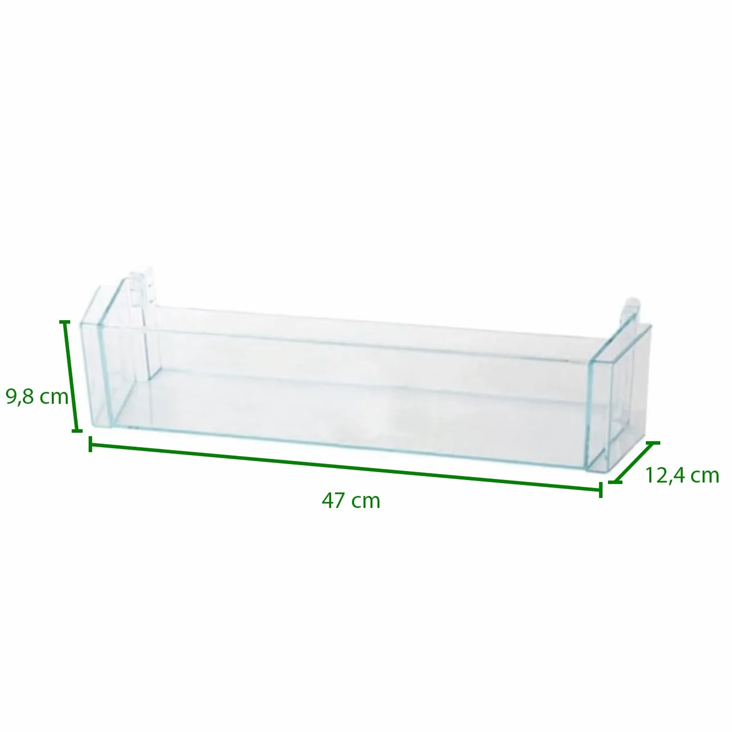 Bandeja de Puerta para Botellas Compatible con Neveras Bosch 00704751 - Cajón Botellero Inferior-Intermedio para Frigorífico con Perfil Blanco - Repuesto Original