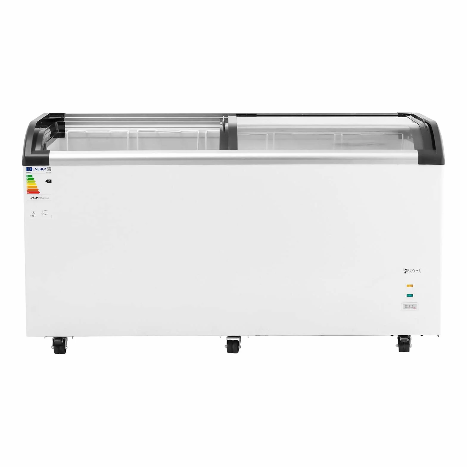 Royal Catering Arcón Congelador Cámara Profesional RCFZ-248G (Volumen: 445 L, Refrigerante: R290, Rango de temperatura: -30-5 °C)